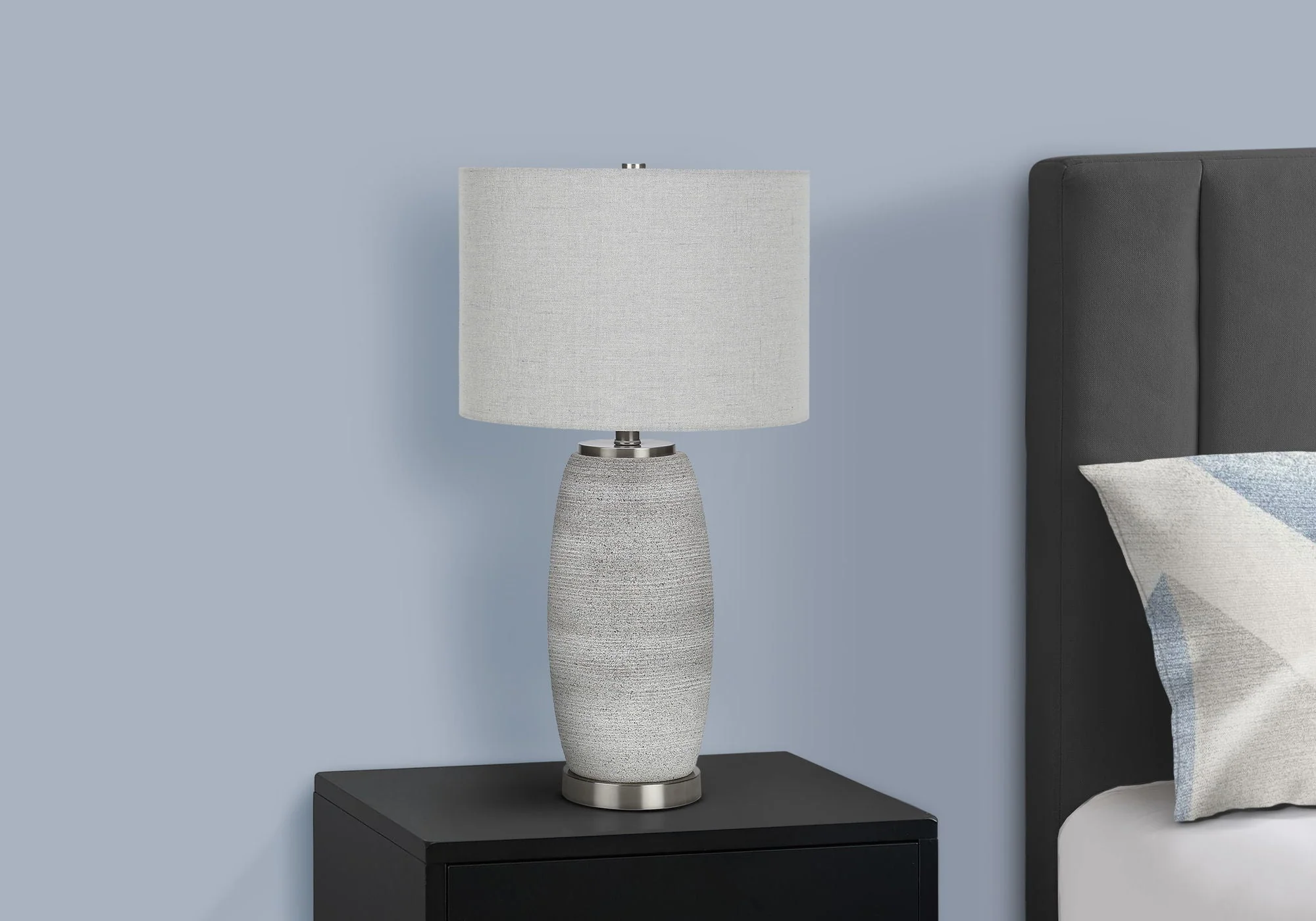Lighting, Table Lamp, Ceramic, Modern - Gray - Image 4