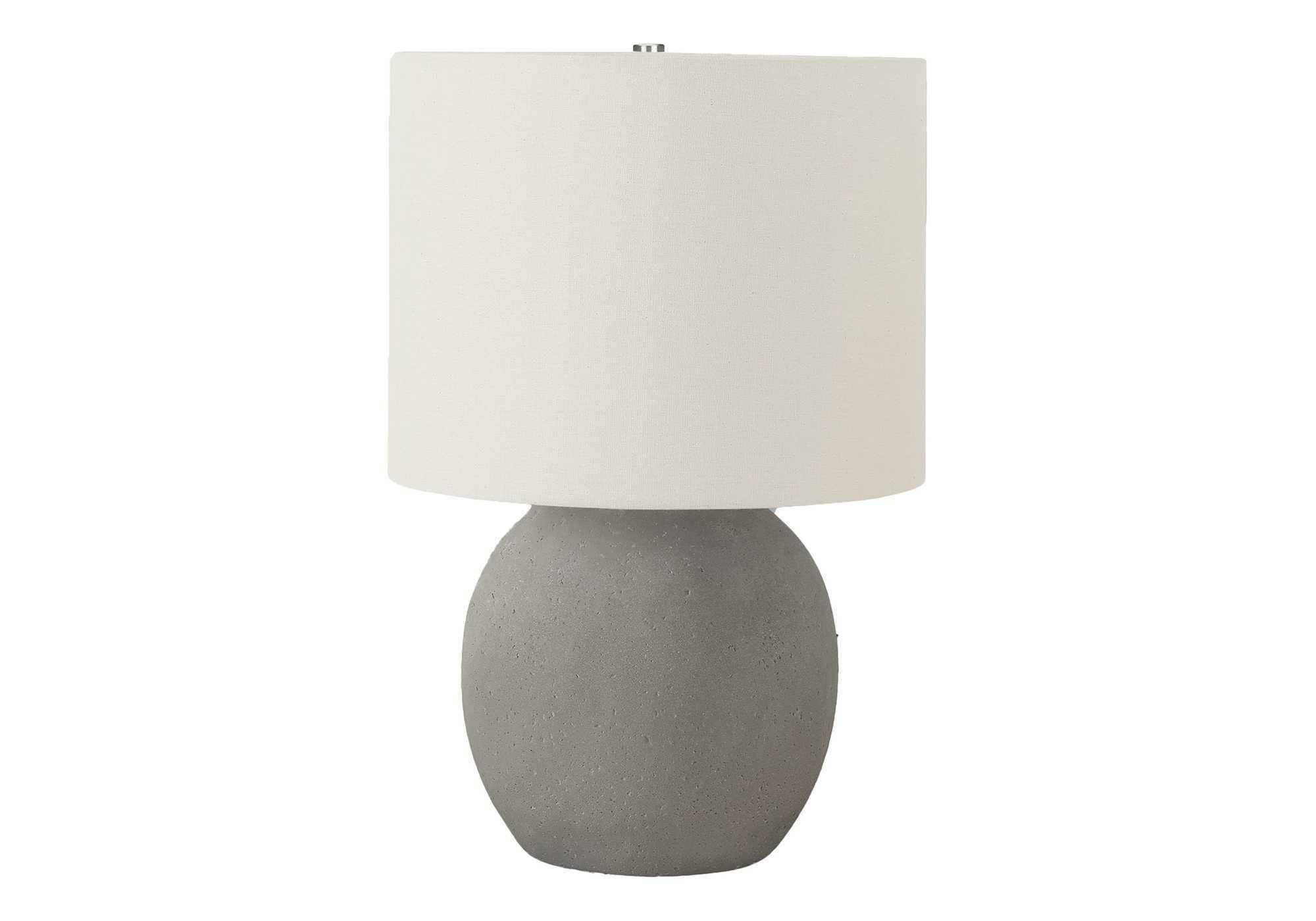 Lighting, Table Lamp, Concrete, Contemporary - Gray / Cream - Image 3