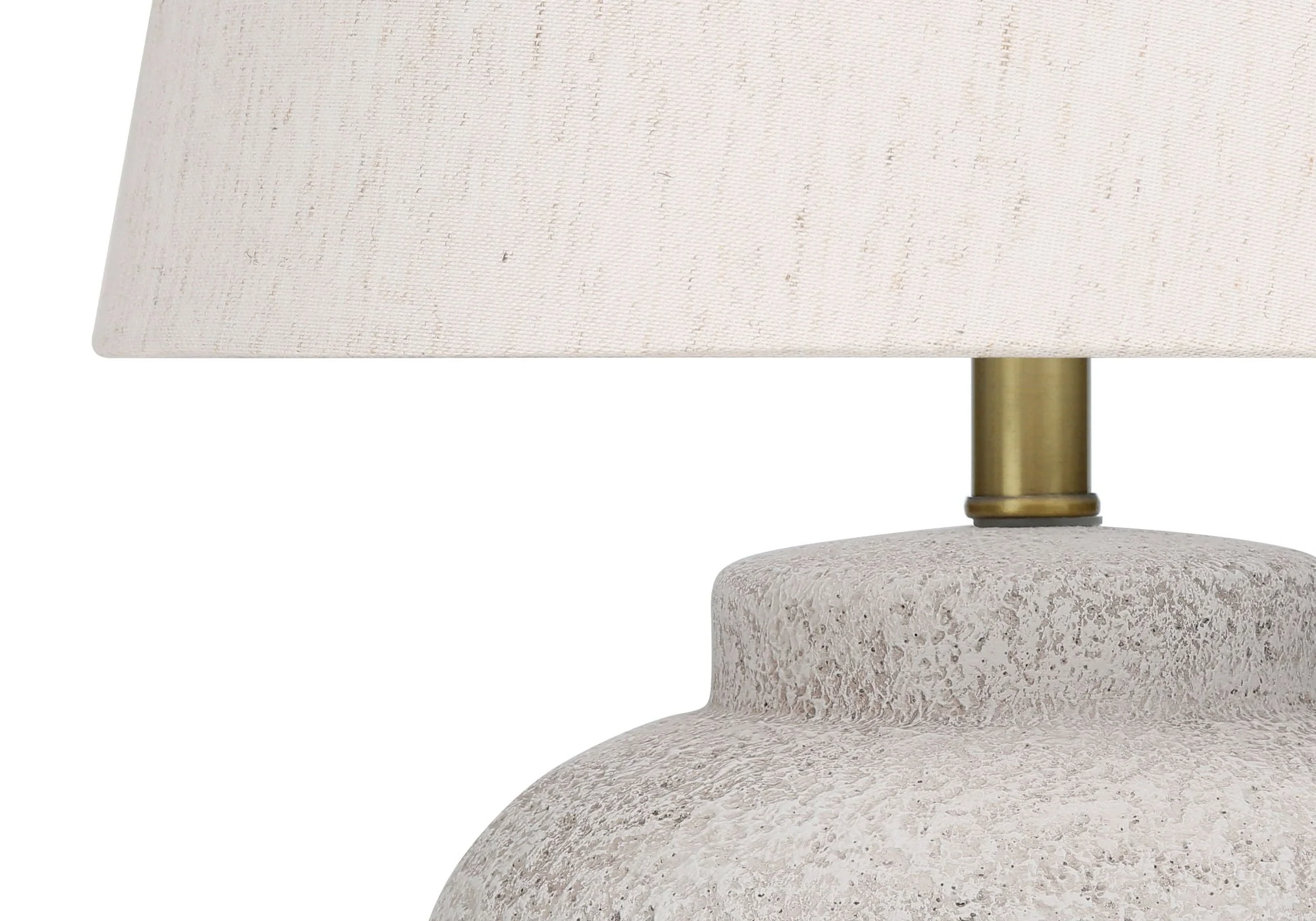 Lighting, Table Lamp, Concrete, Modern - Cream - Image 3