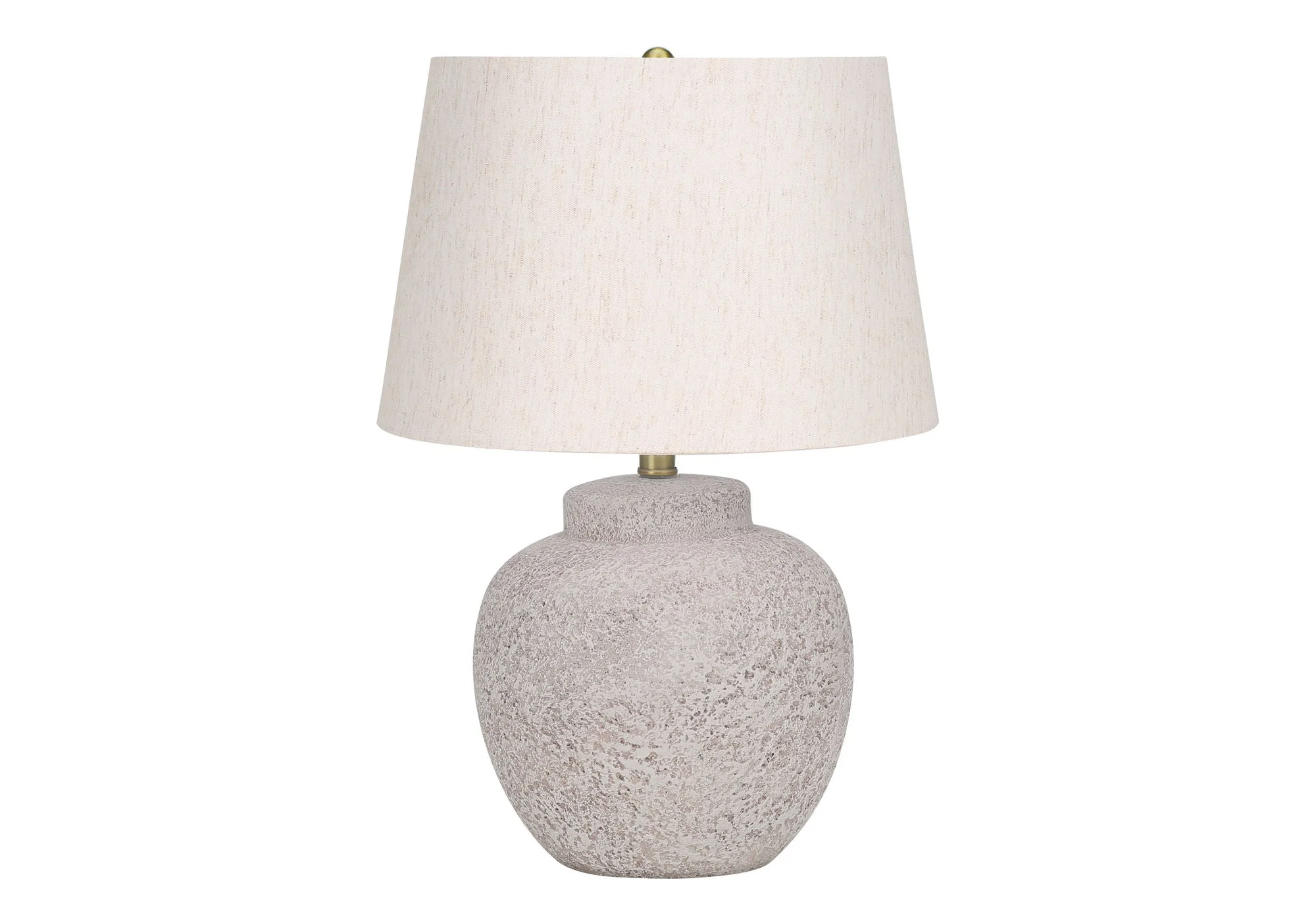 Lighting, Table Lamp, Concrete, Modern - Cream - Image 4