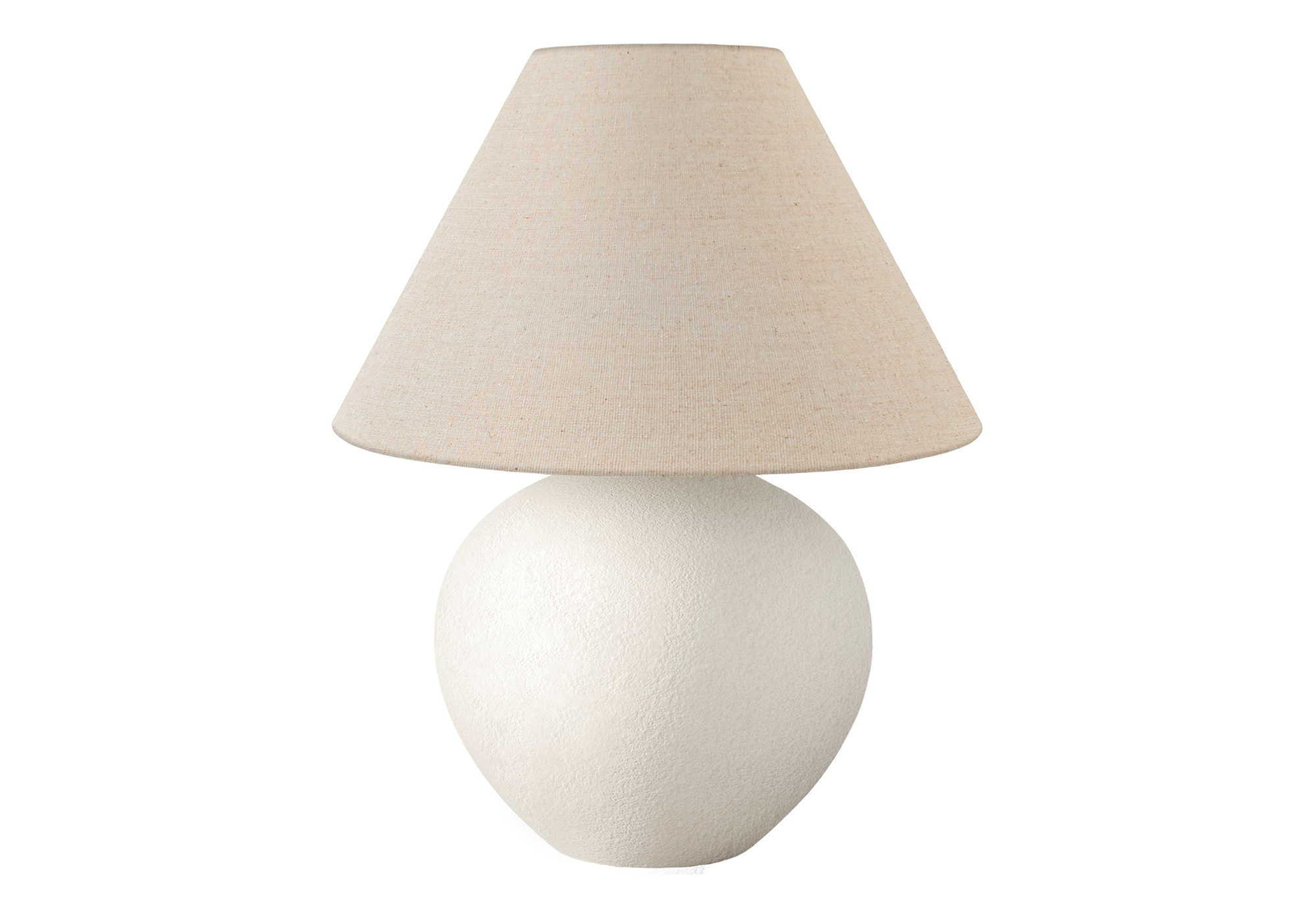 Lighting, Table Lamp Contemporary - Cream - Image 4