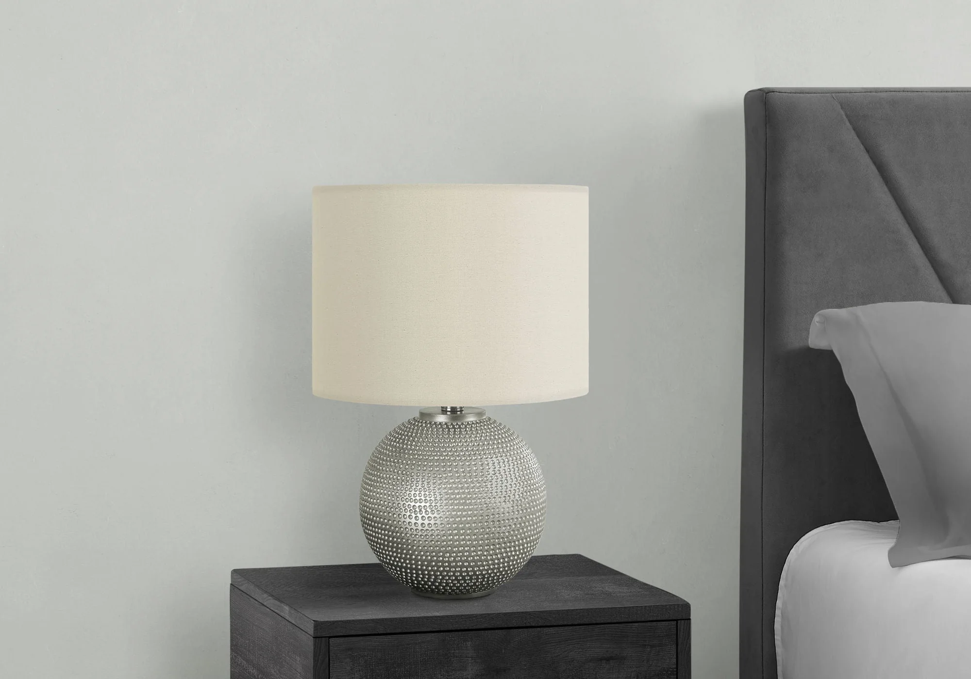 Lighting, Table Lamp, Modern - Gray / Cream - Image 3