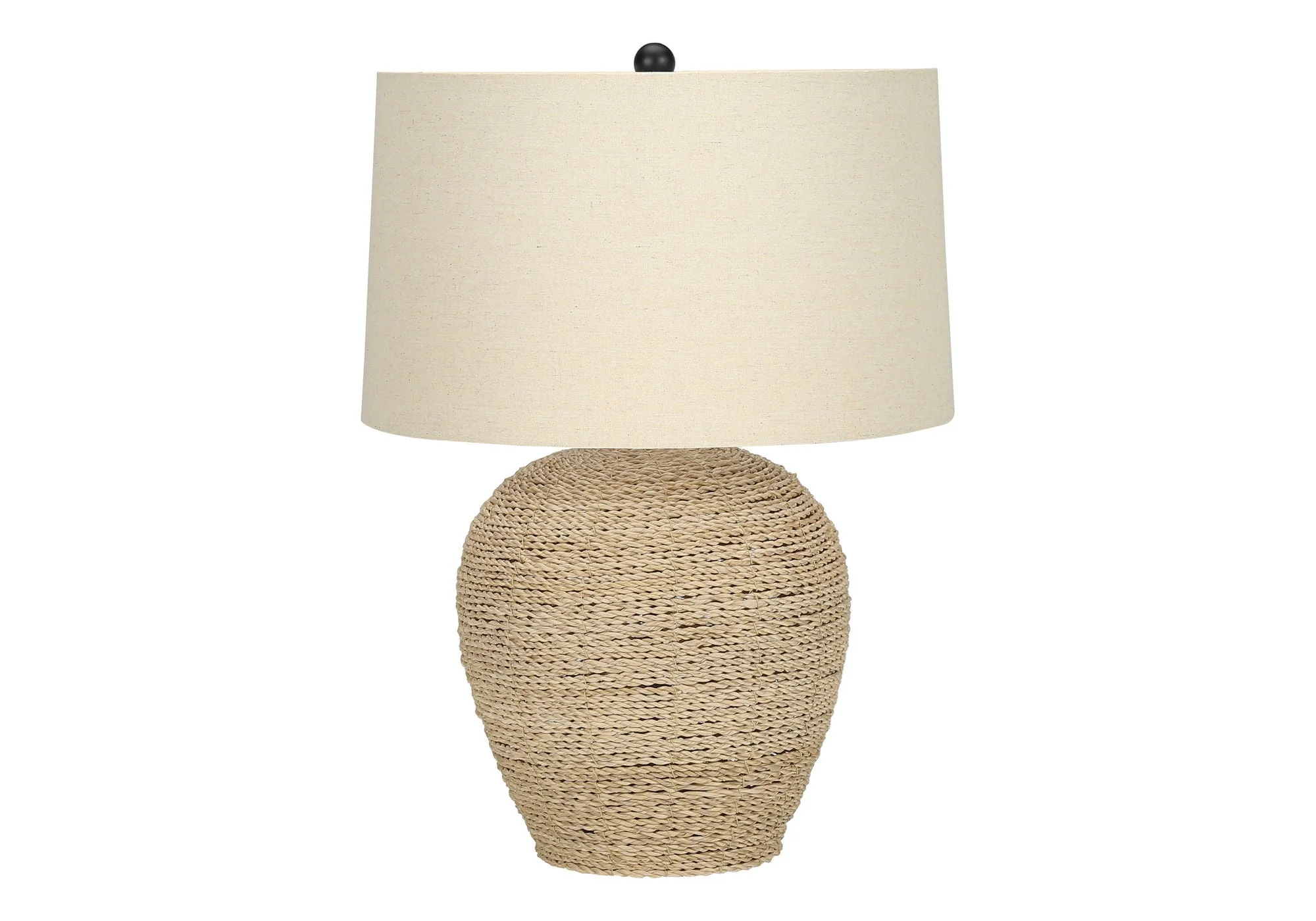 Lighting, Table Lamp, Rattan, Resin, Transitional - Beige - Image 3