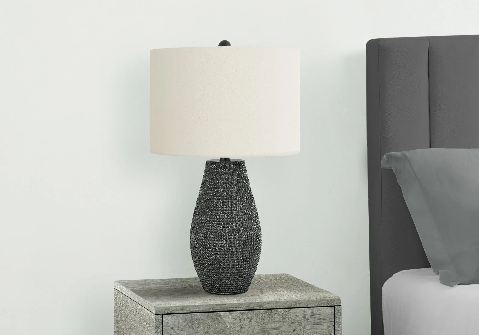 Lighting, Table Lamp, Resin, Contemporary - Black - Image 4