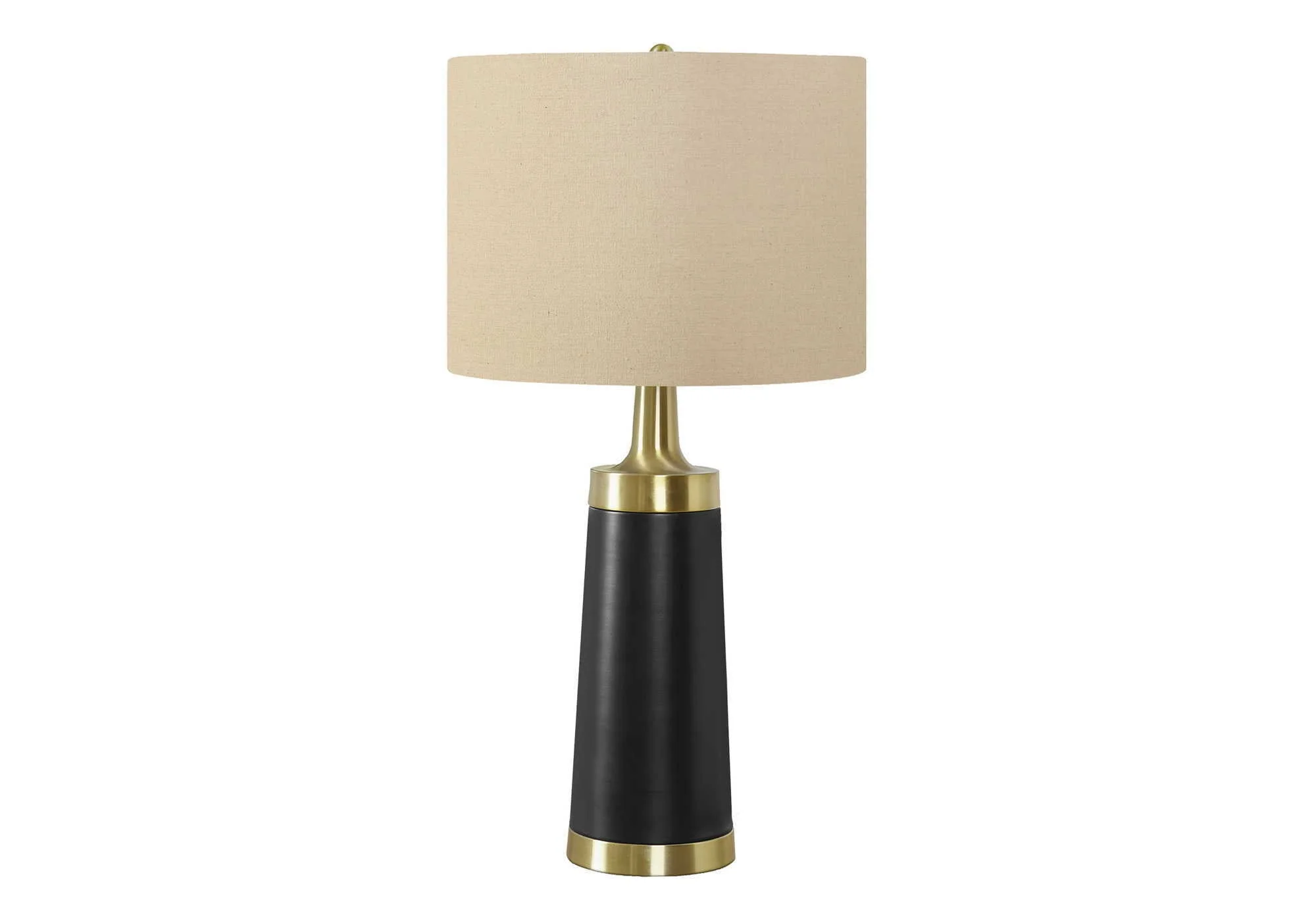 Lighting, Table Lamp, Resin, Contemporary - Black / Cream - Image 2