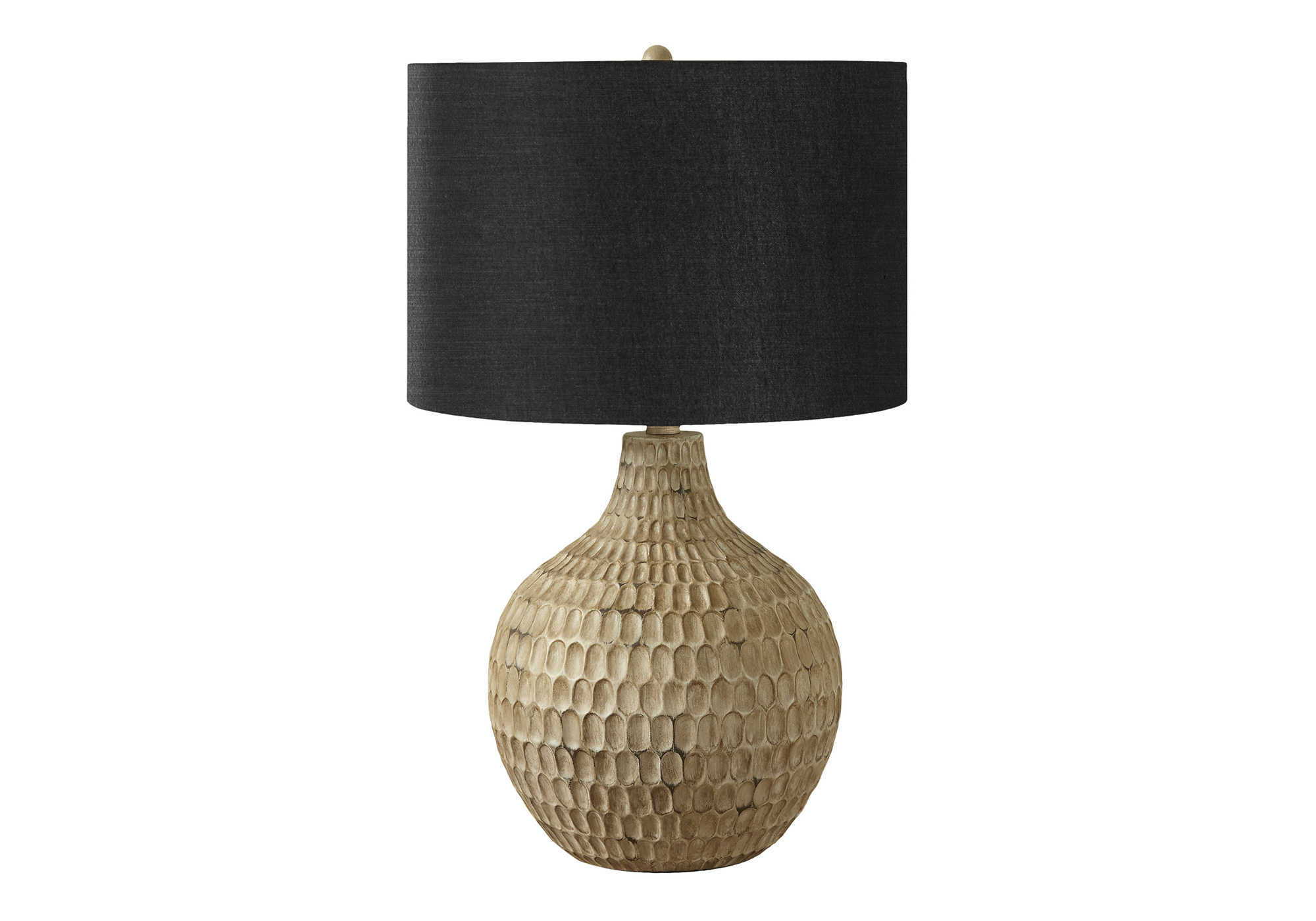 Lighting, Table Lamp, Resin, Contemporary - Brown - Image 2