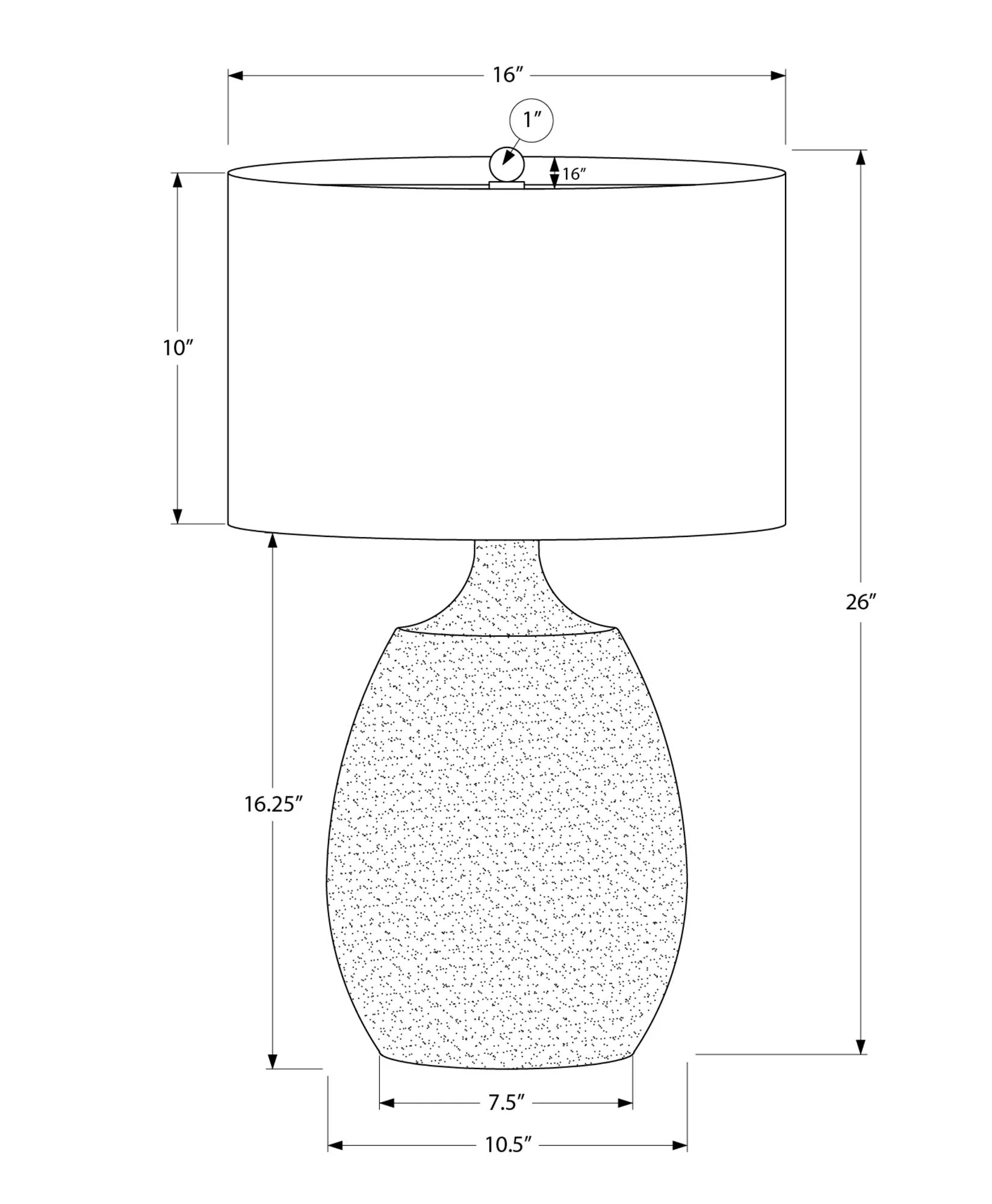 Lighting, Table Lamp, Resin, Contemporary - Cream - Image 2