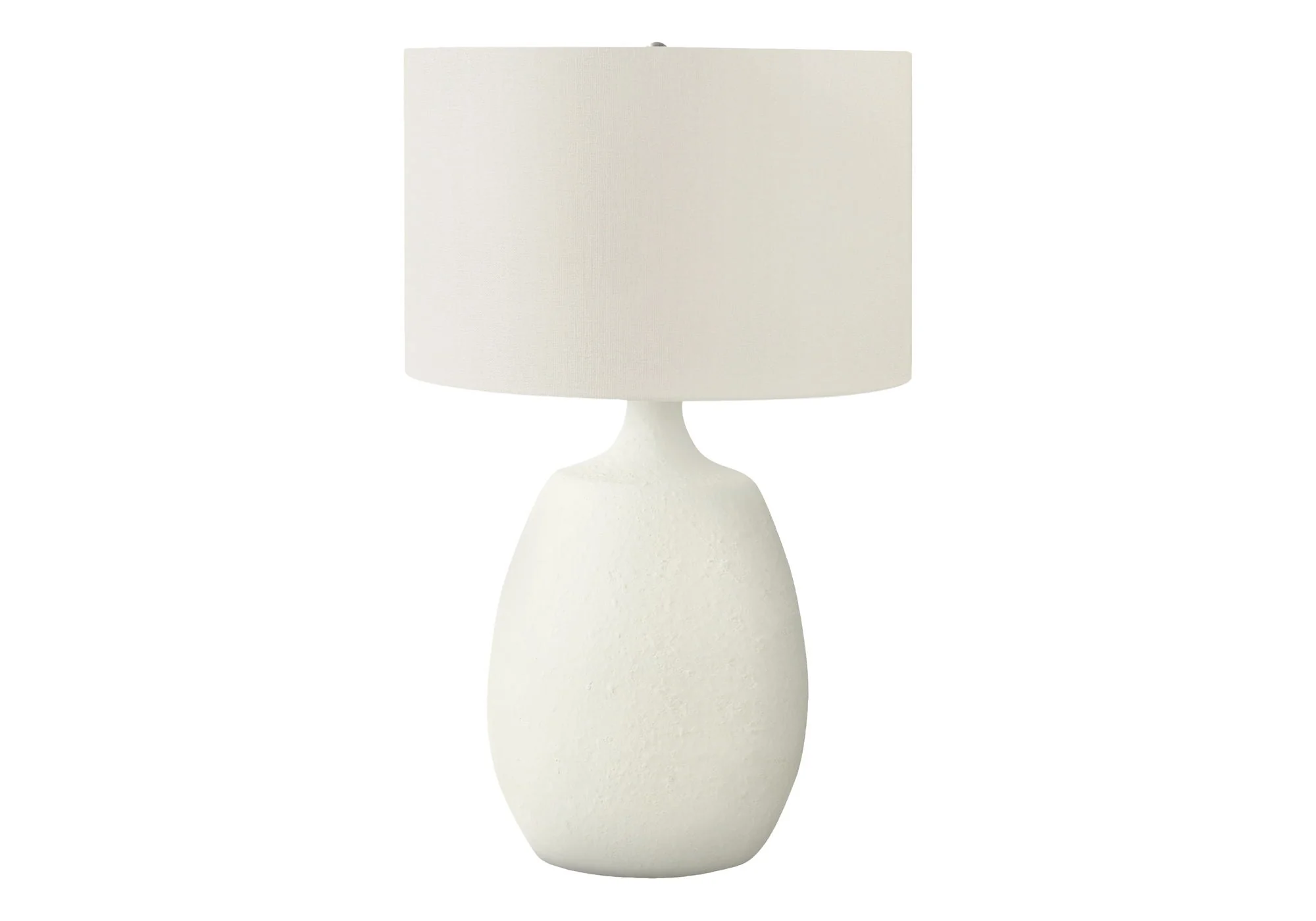 Lighting, Table Lamp, Resin, Contemporary - Cream - Image 4