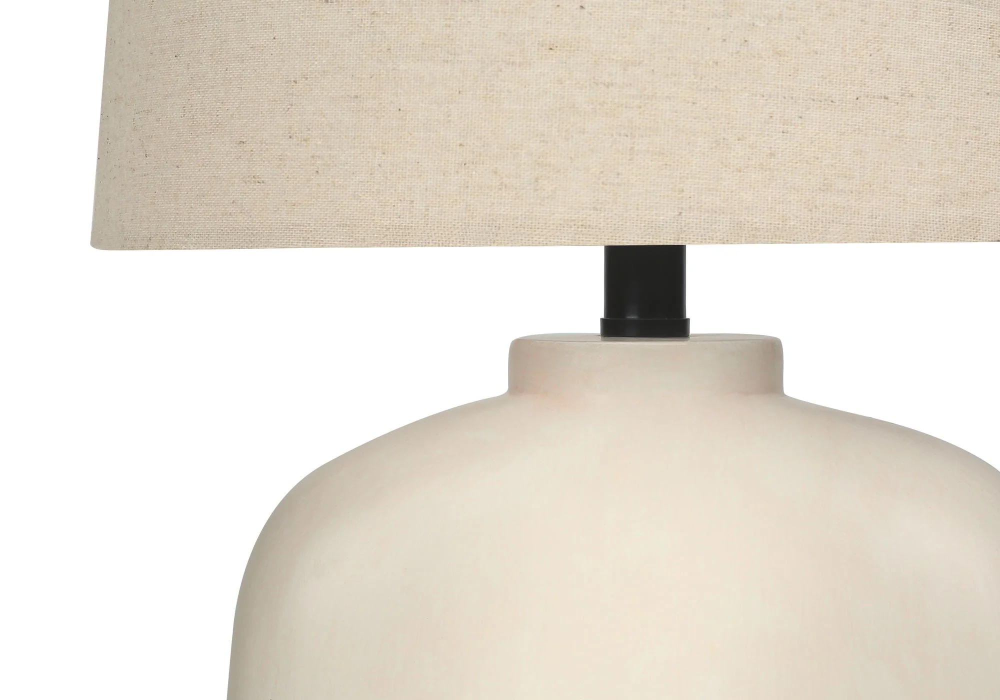 Lighting, Table Lamp, Resin, Modern - Cream - Image 4