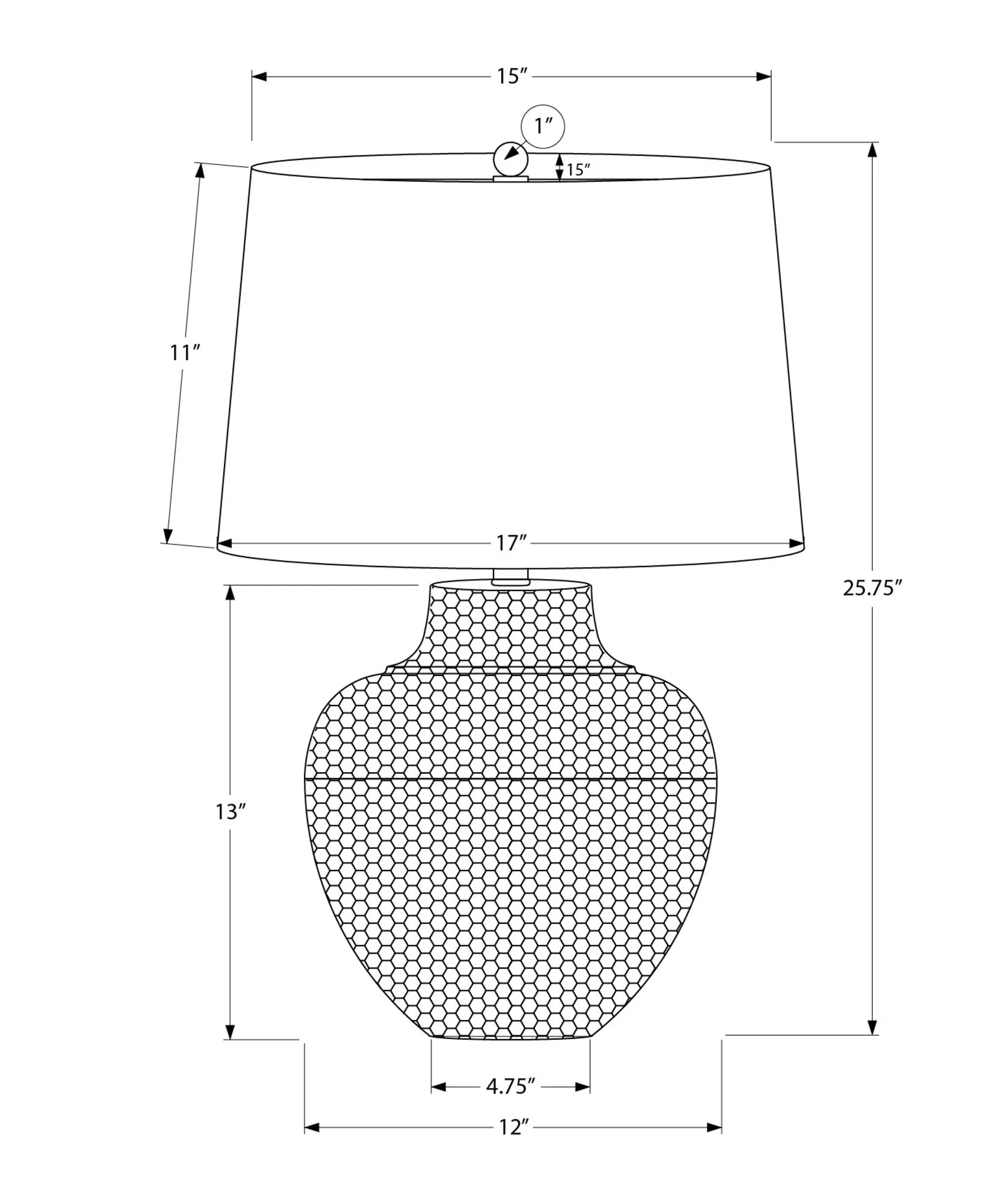 Lighting, Table Lamp, Transitional - Black - Image 2