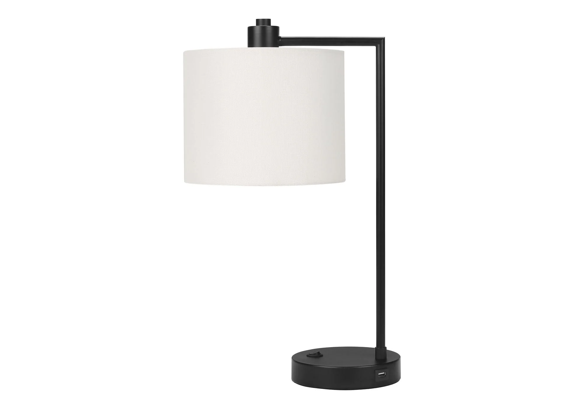 Lighting, Table Lamp, USB Port Included, Modern - Black / Cream - Image 3