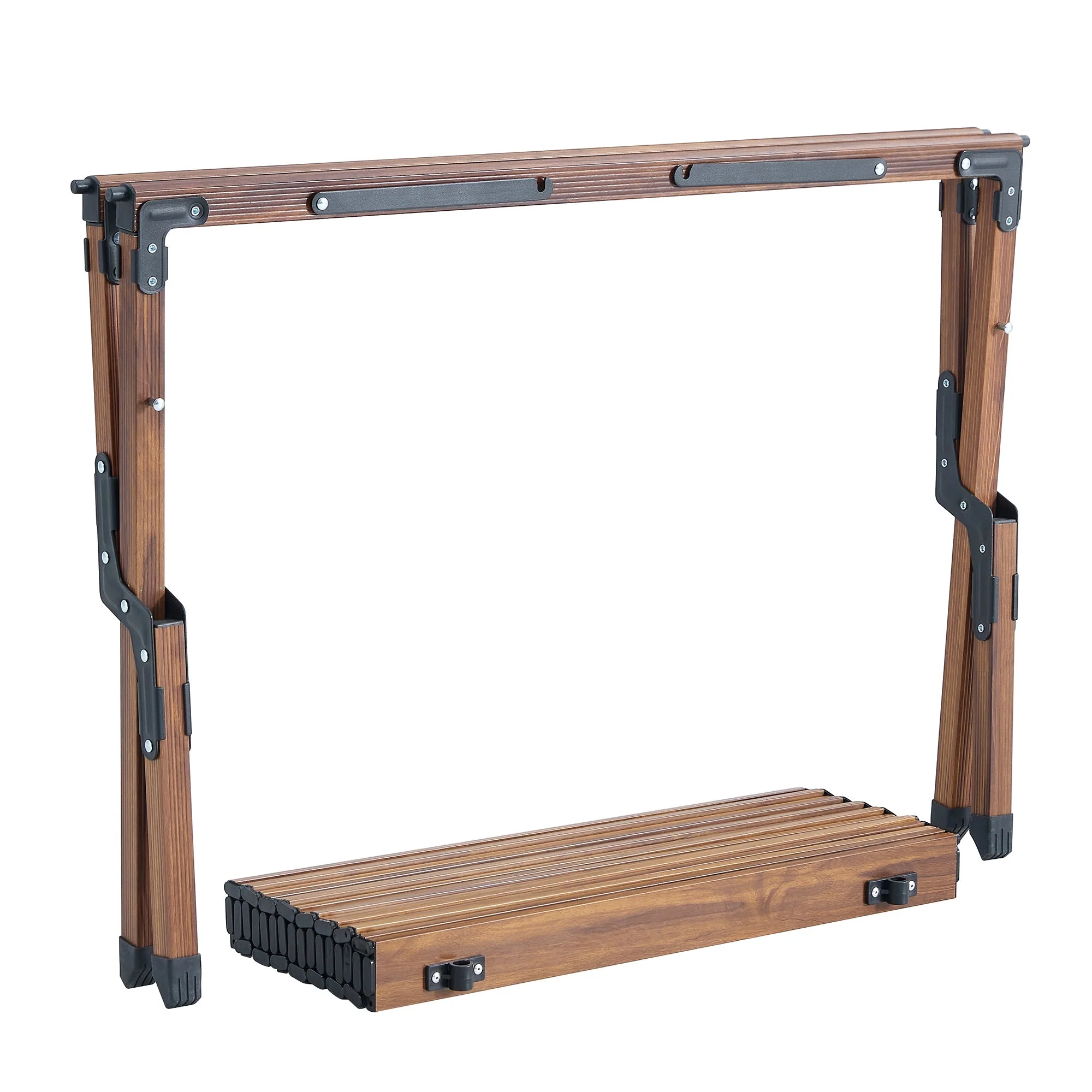 Lightweight Aluminum Roll-Up Rectangular Outdoor Table - Image 8