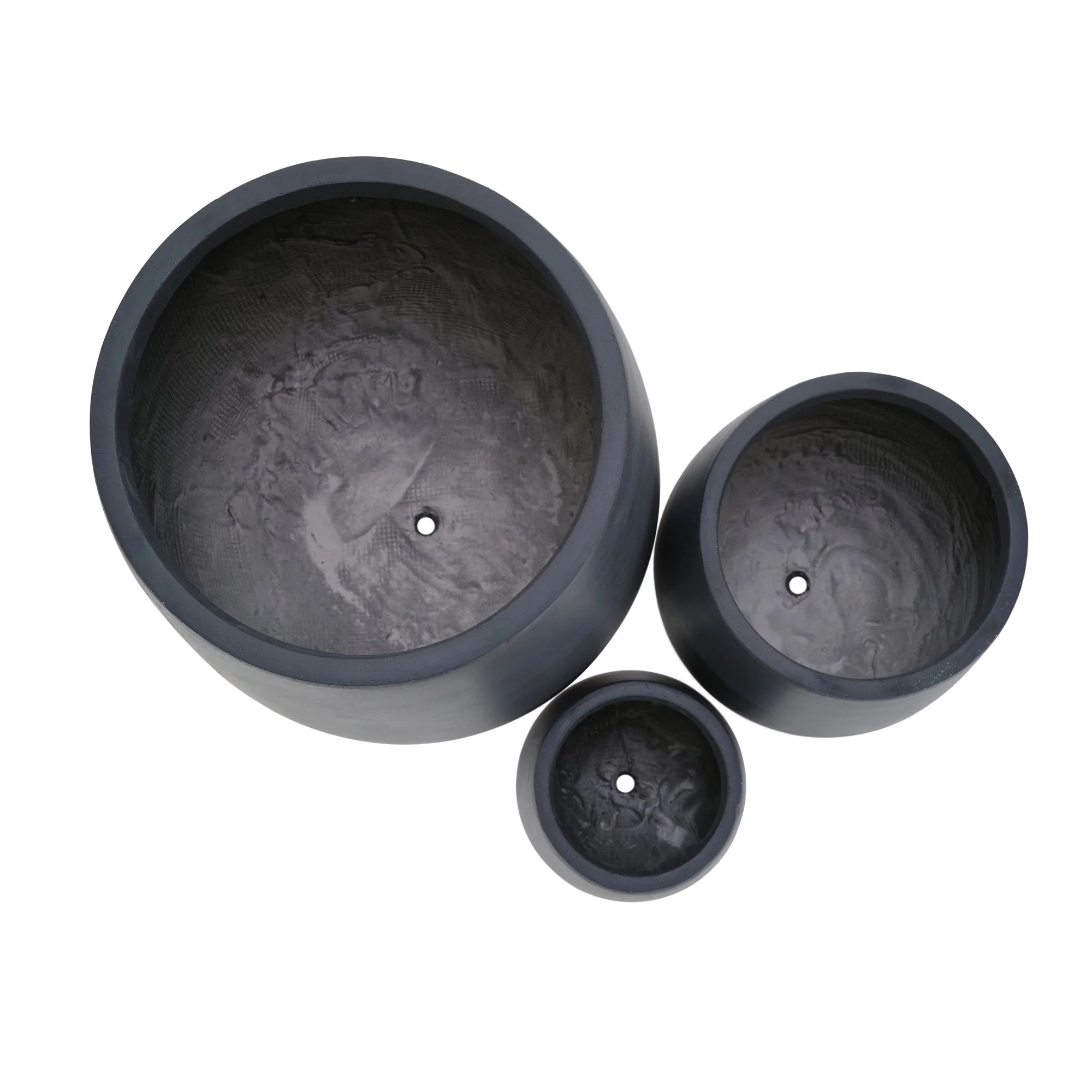 Lightweight Round MGO Outdoor Planter Set - 3 Sizes - Image 13