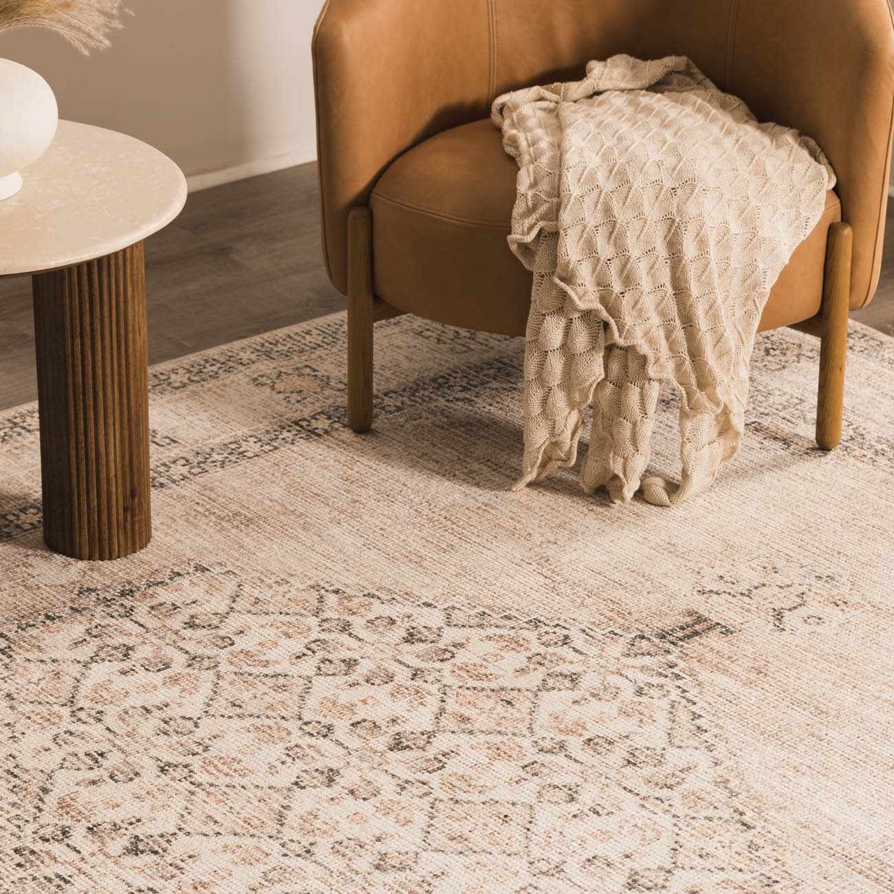 Lila Medallion Brown Area Rug - Image 17