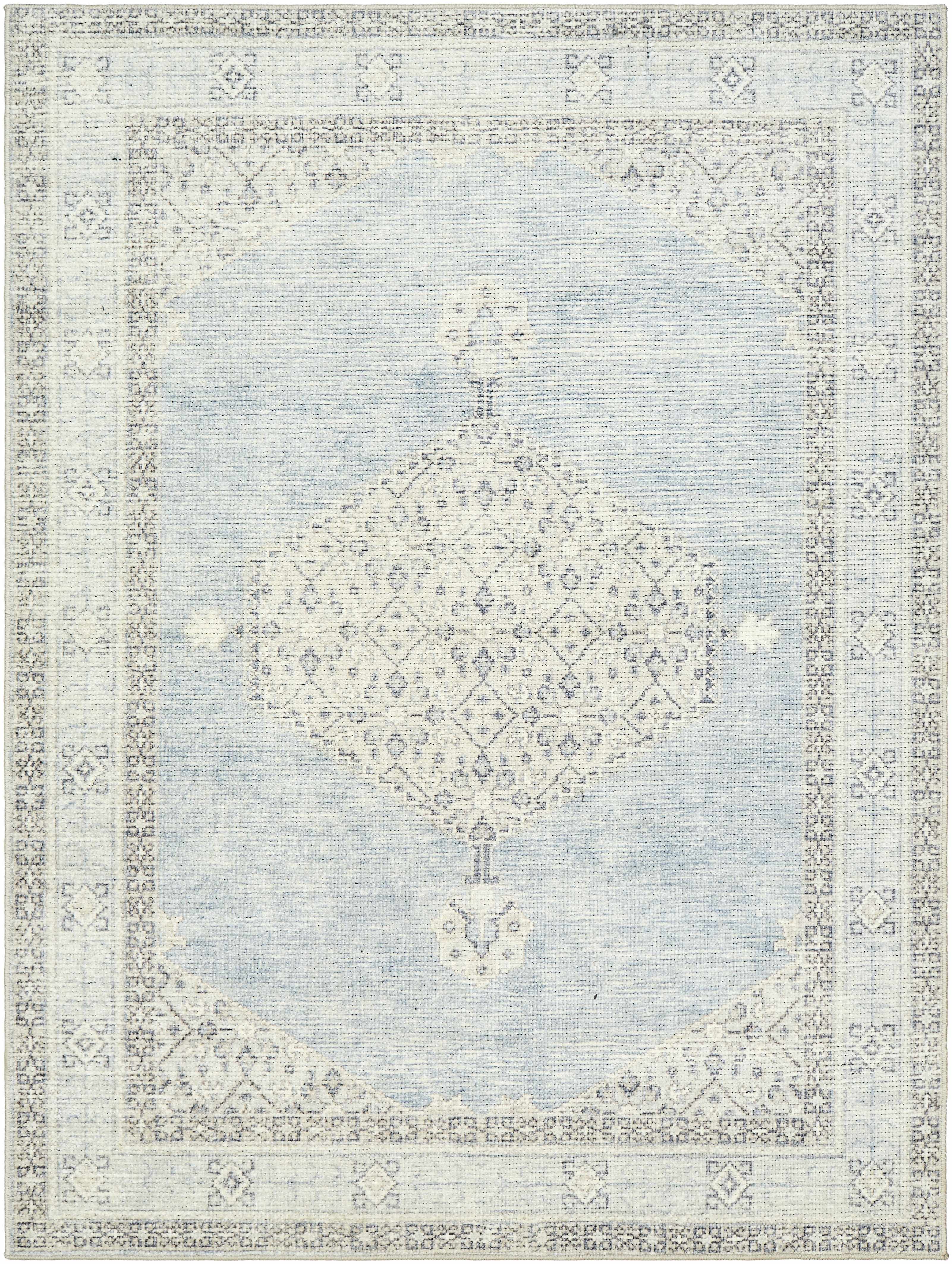 Lila Medallion Denim Area Rug