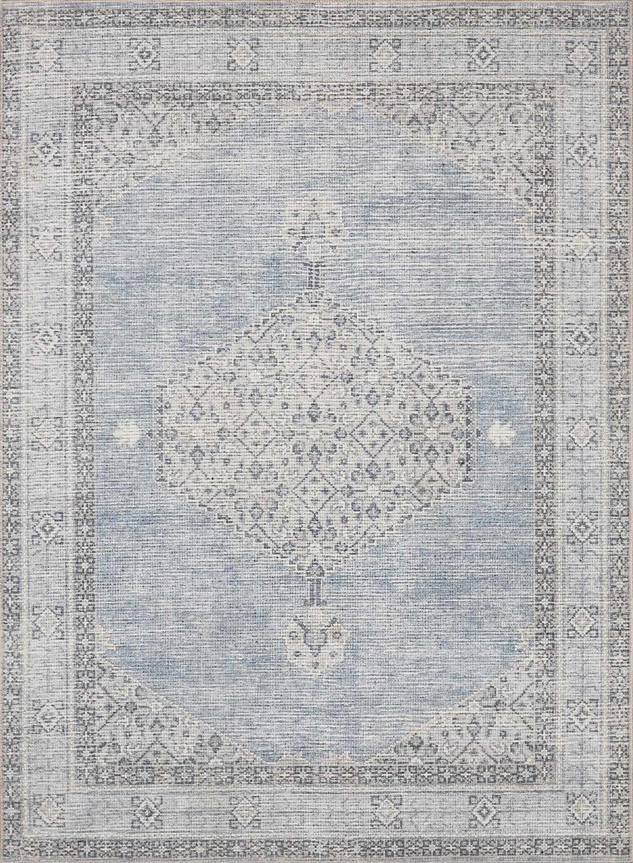 Lila Medallion Denim Area Rug - Image 20