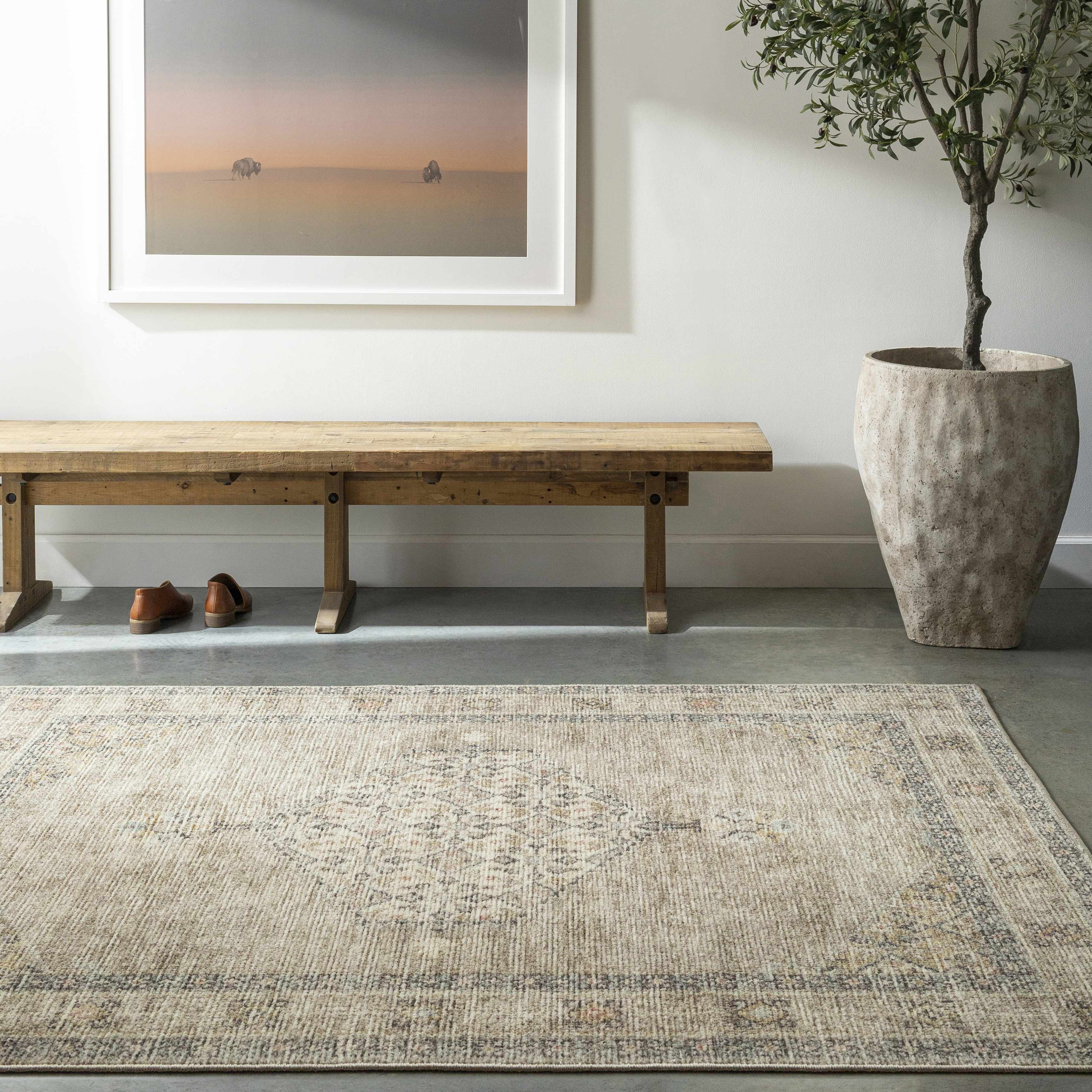 Lila Medallion Off-White Area Rug - Image 15