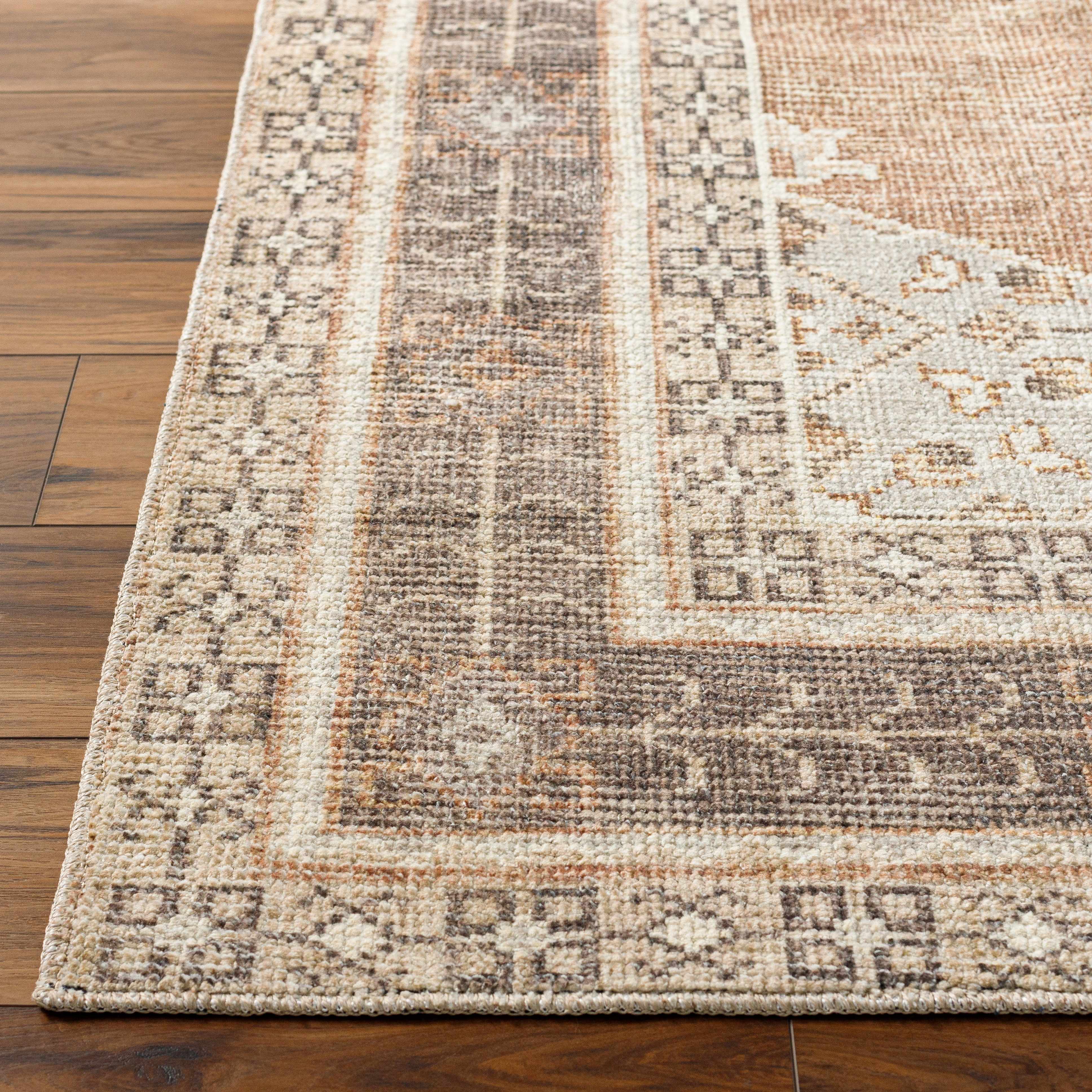 Lila Medallion Tan Area Rug - Image 7