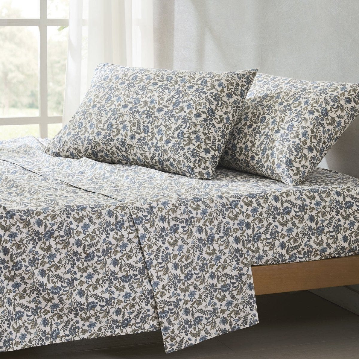 Lillian Block Print Cotton Sheet Set - Image 19