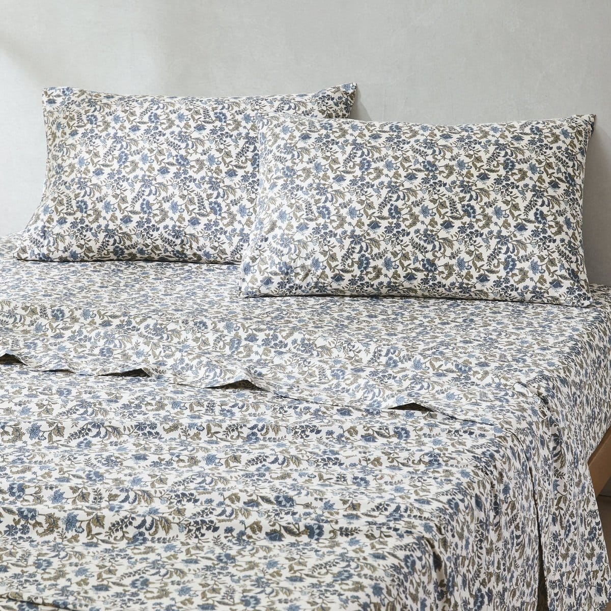 Lillian Block Print Cotton Sheet Set - Image 26