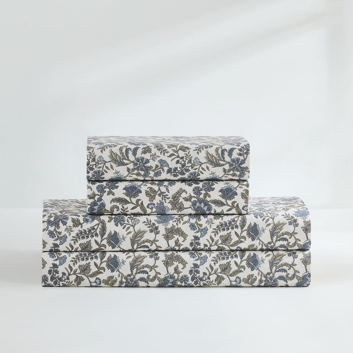 Lillian Block Print Cotton Sheet Set - Image 28