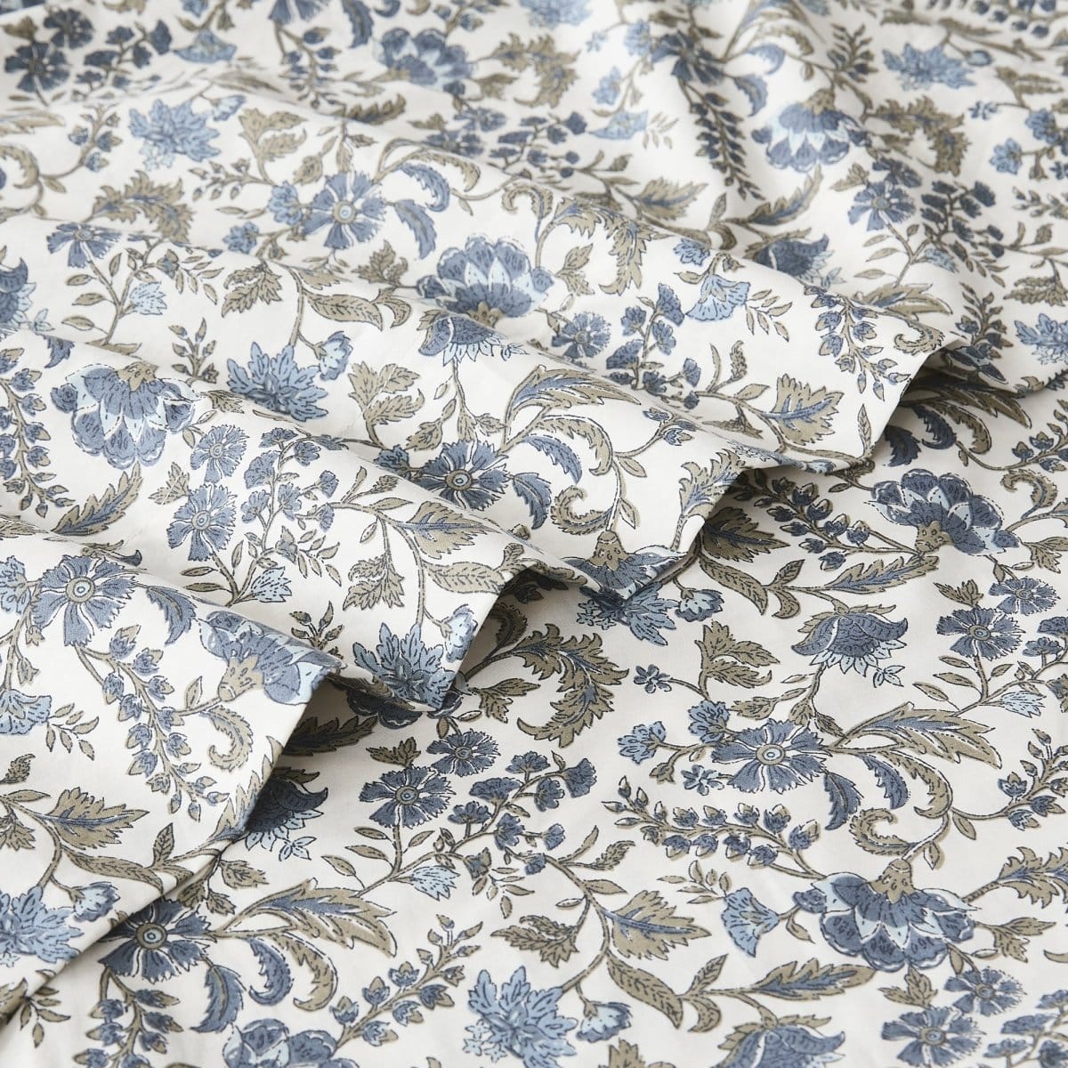 Lillian Block Print Cotton Sheet Set - Image 30