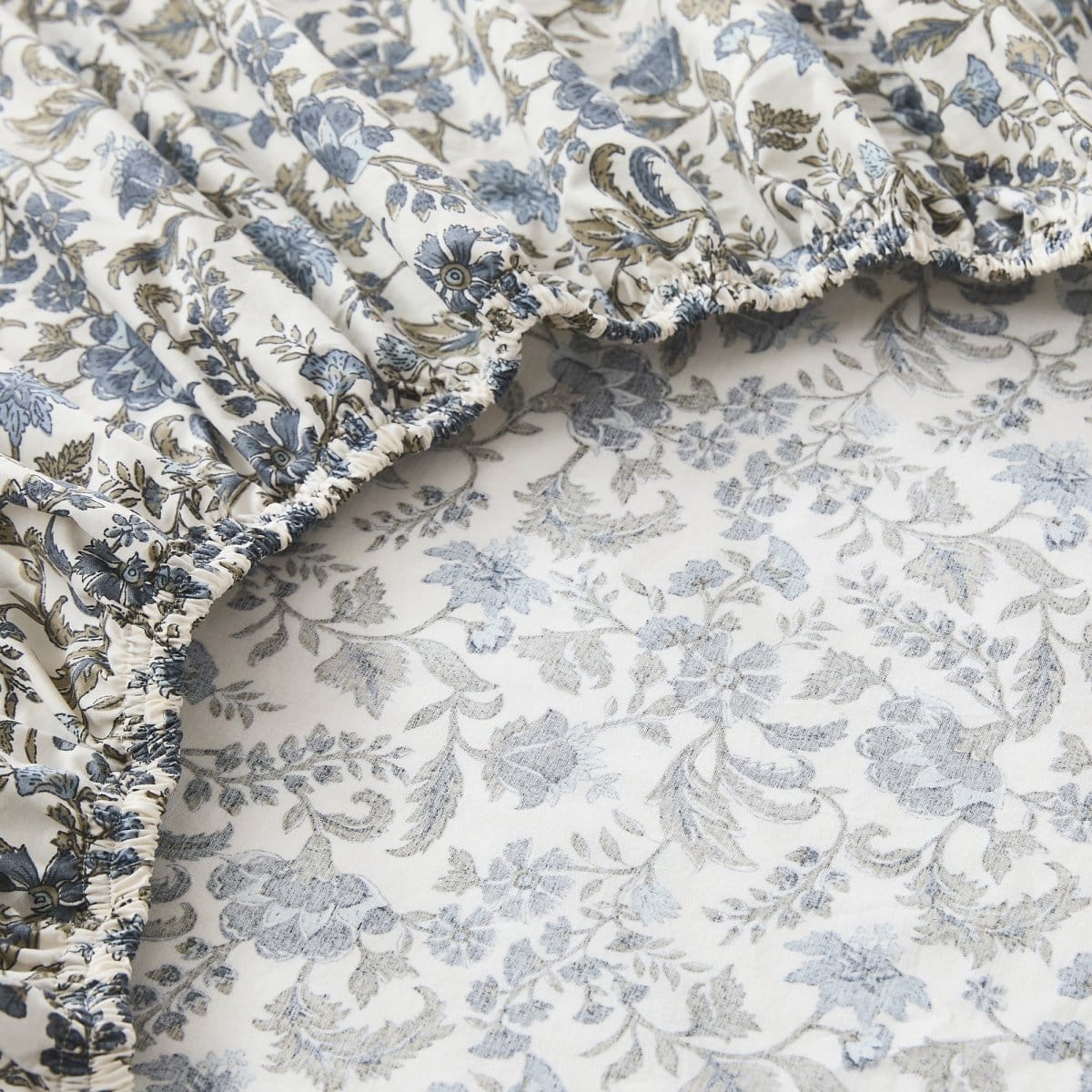 Lillian Block Print Cotton Sheet Set - Image 31