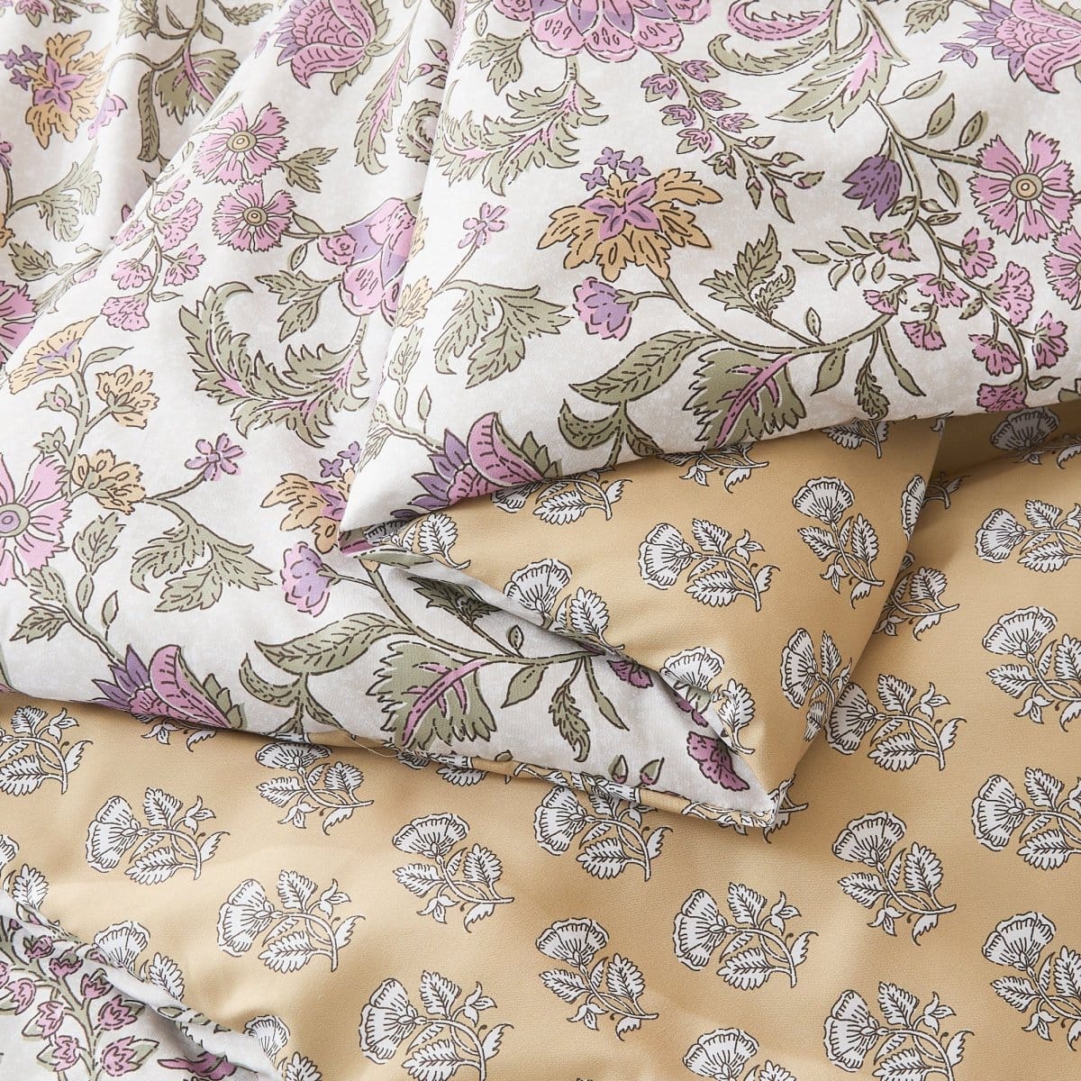 Lillian Block Print Reversible Comforter Set 5Pc - Image 16
