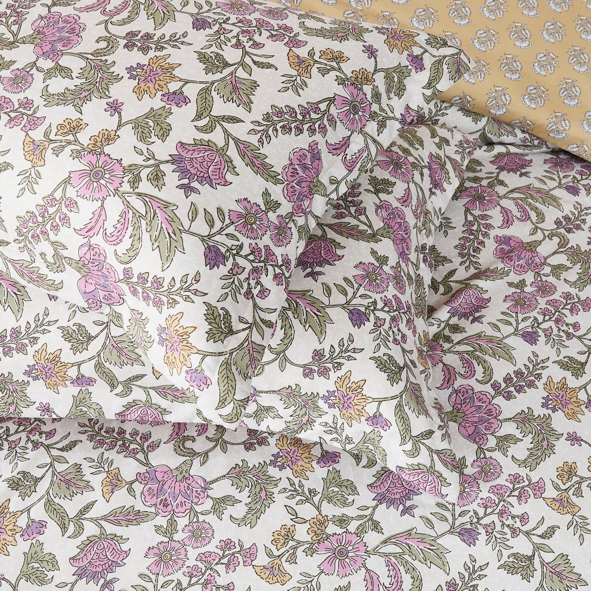 Lillian Block Print Reversible Comforter Set 5Pc - Image 7