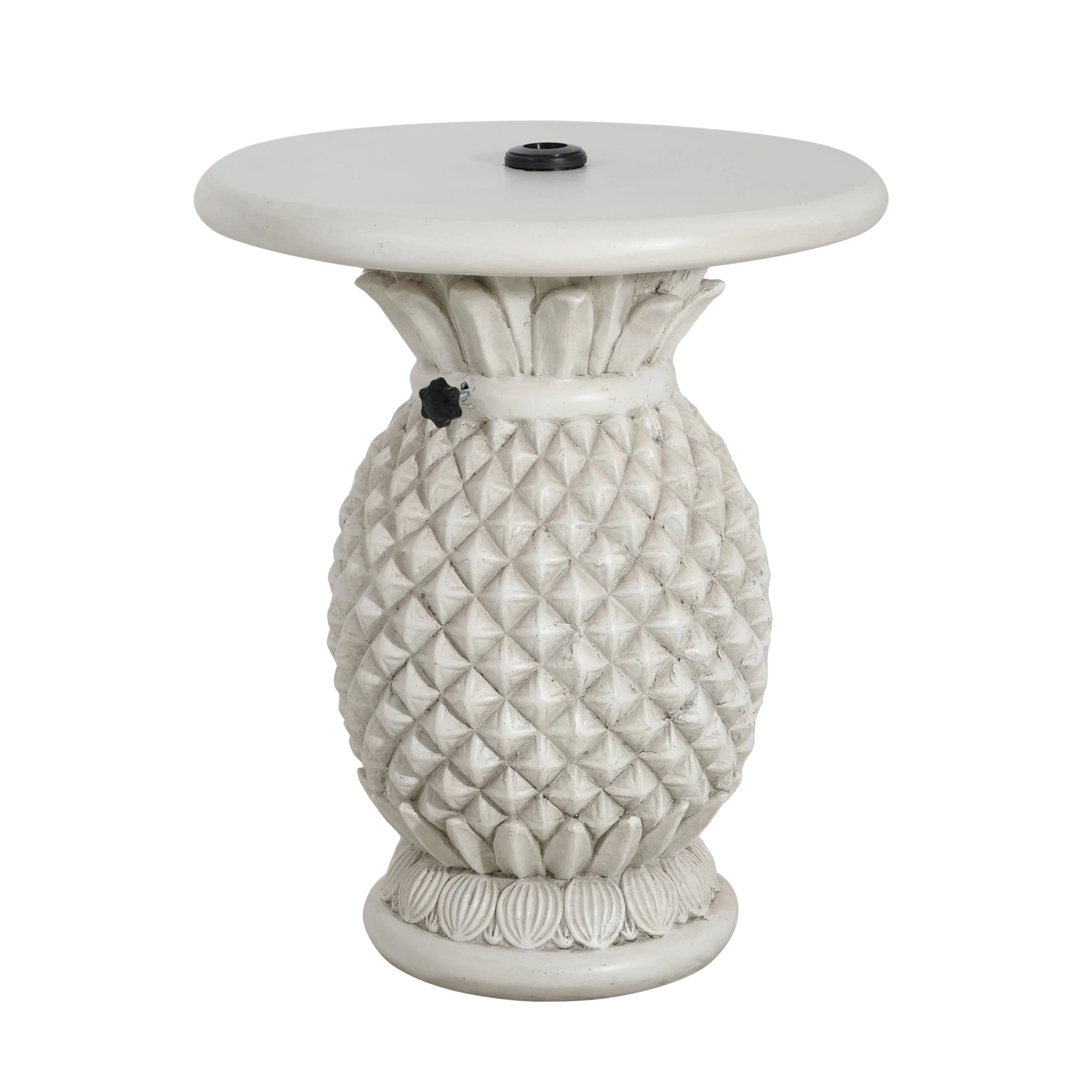 Lillian Outdoor Pineapple-Shaped Magnesium Oxide Umbrella Base - Image 5