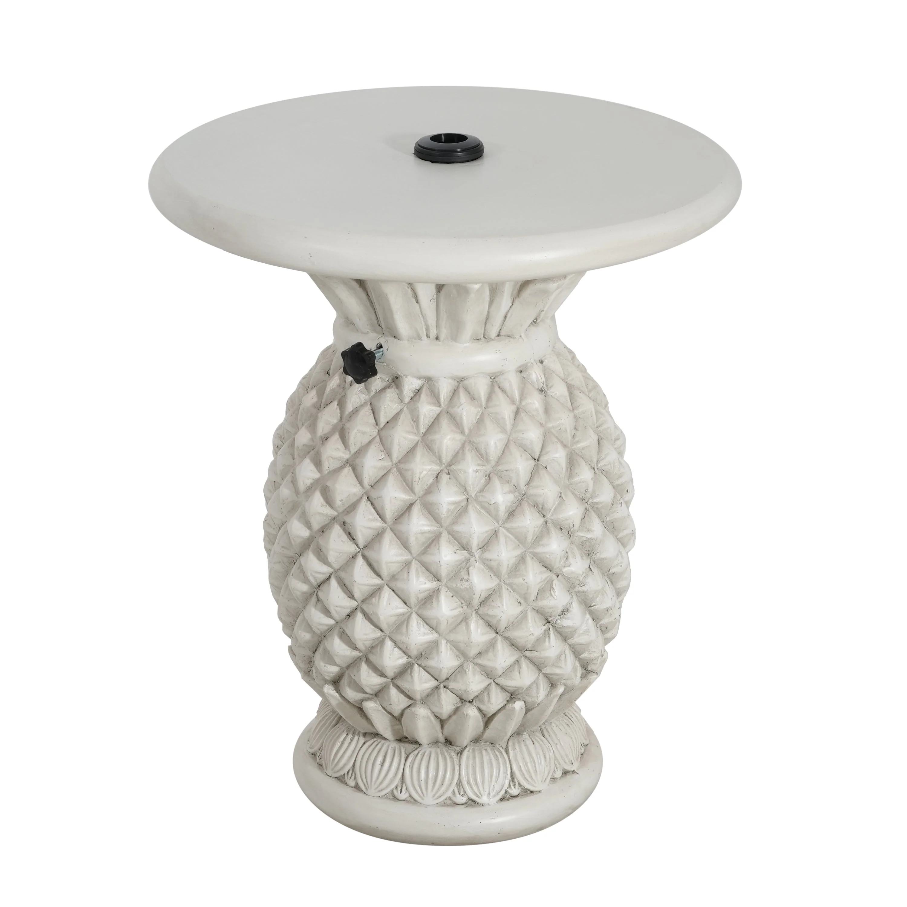 Lillian Outdoor Pineapple-Shaped Magnesium Oxide Umbrella Base - Image 6