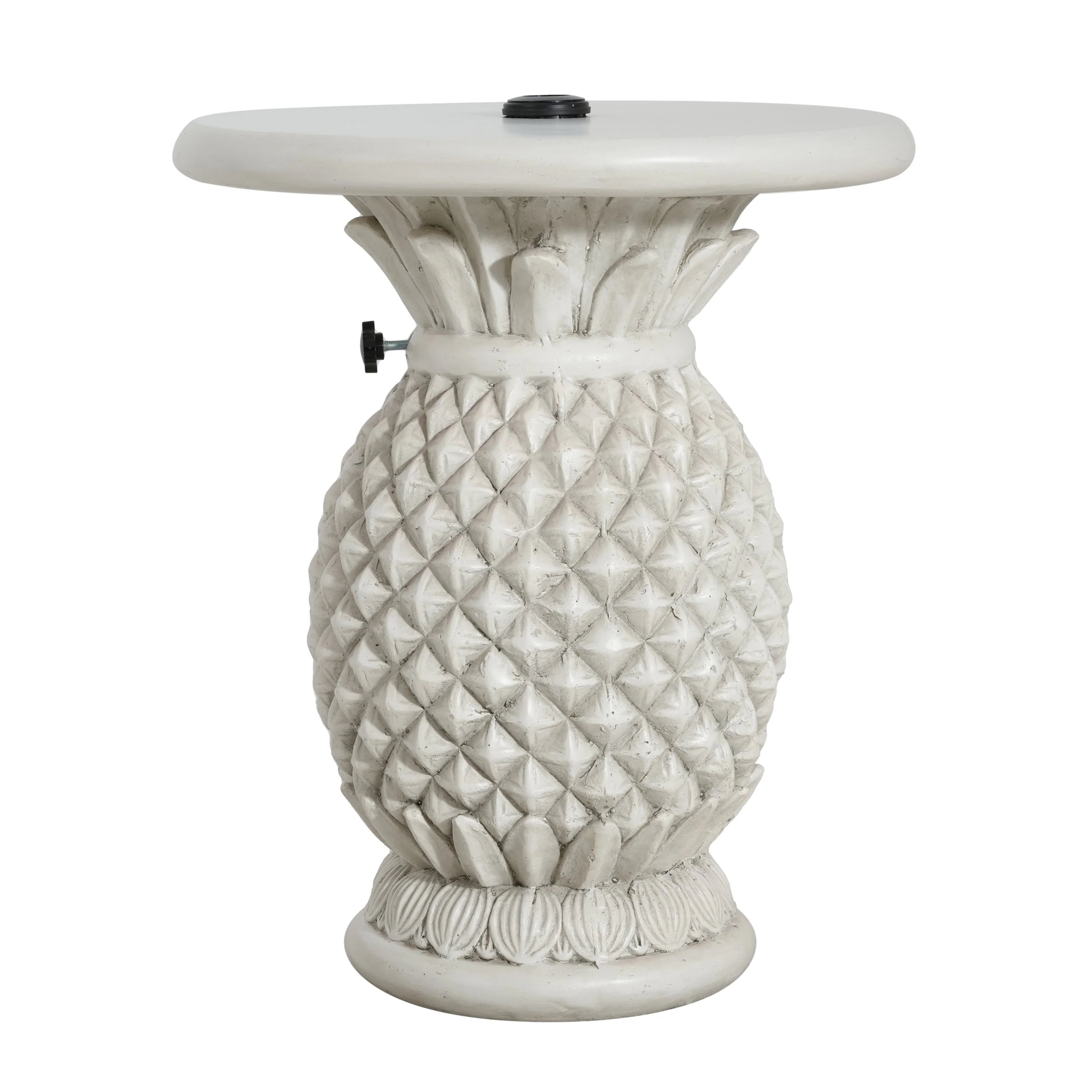 Lillian Outdoor Pineapple-Shaped Magnesium Oxide Umbrella Base - Image 8