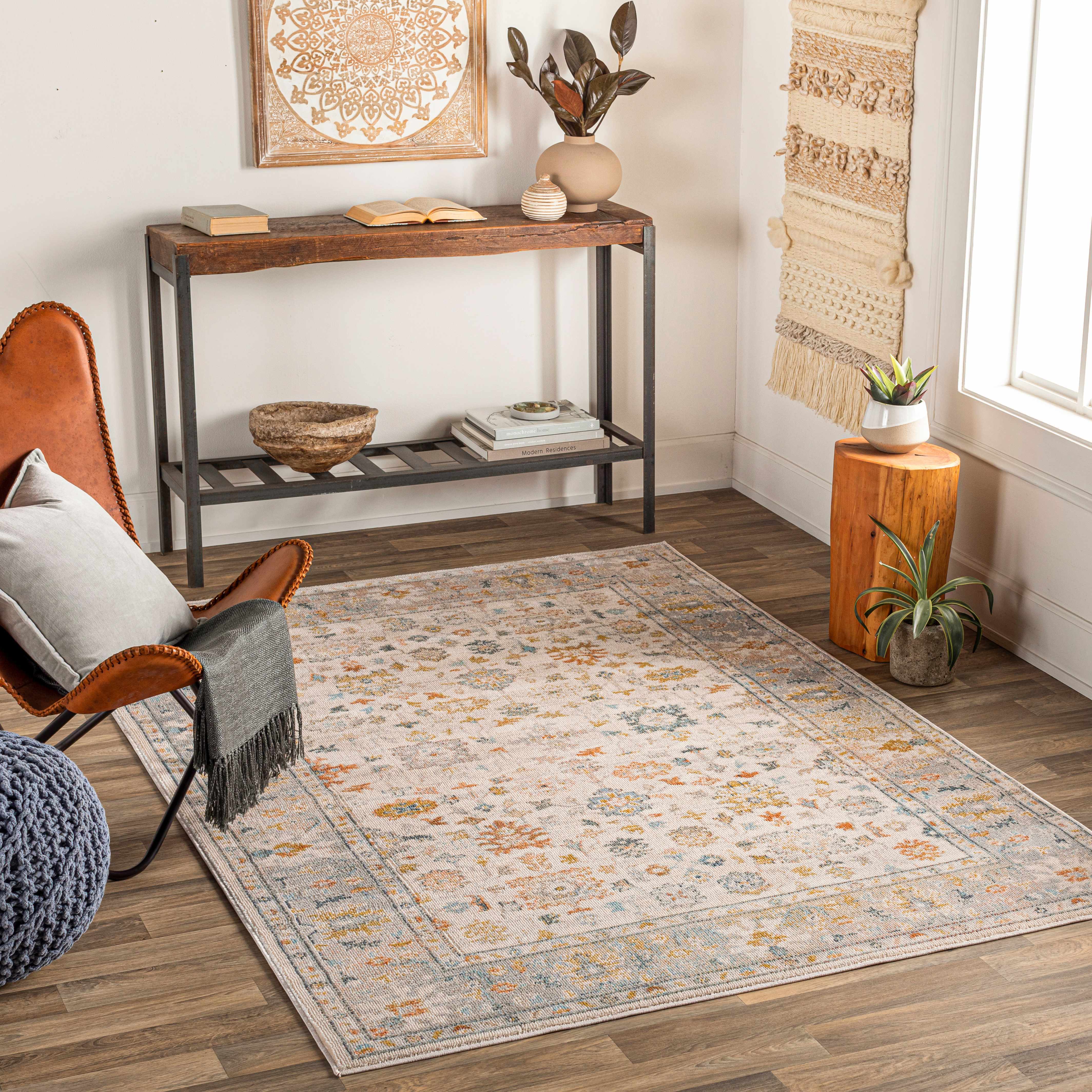 Lilliput Beige Floral Area Rug - Clearance - Image 2