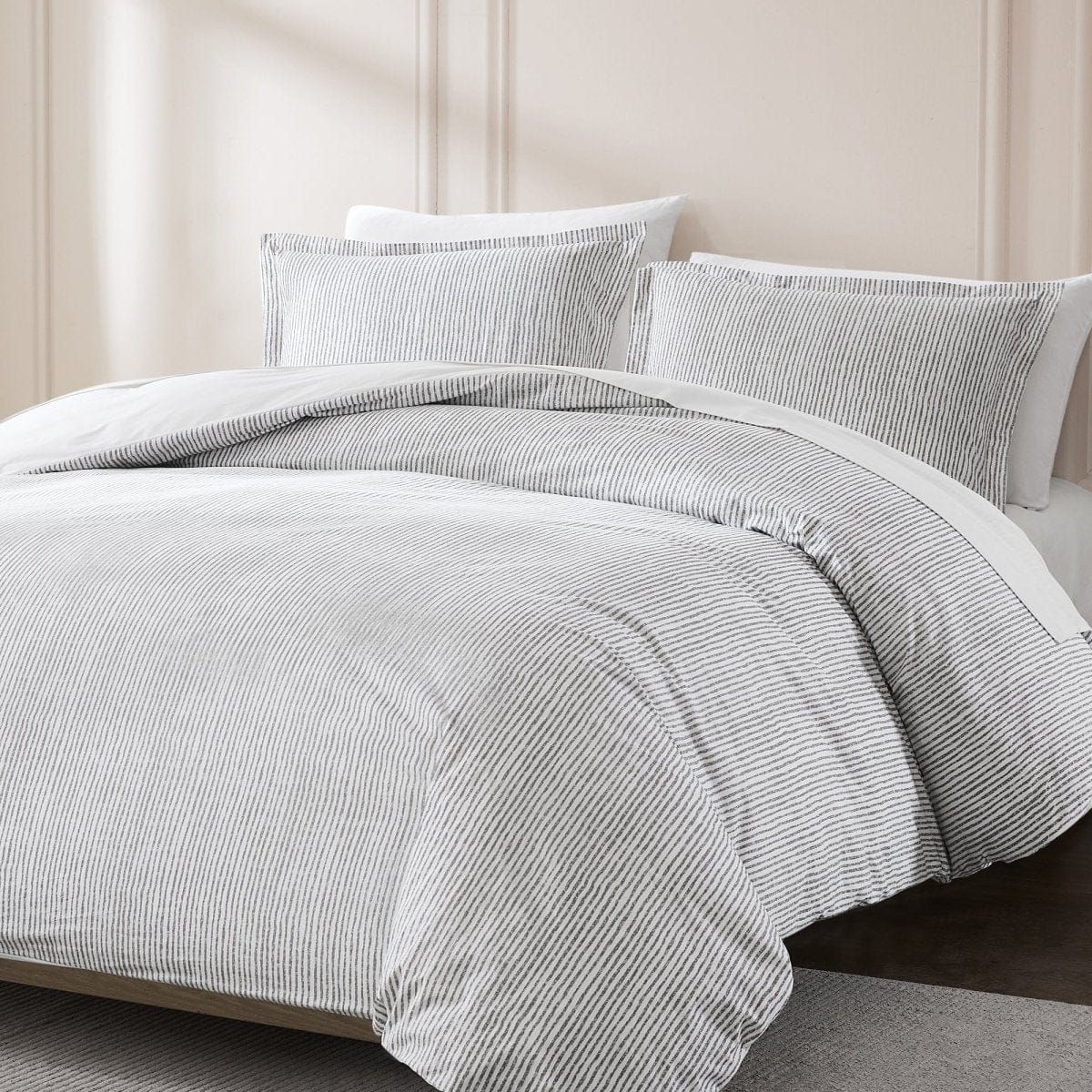 Lima Stripe Cotton Duvet Cover Set - Image 2