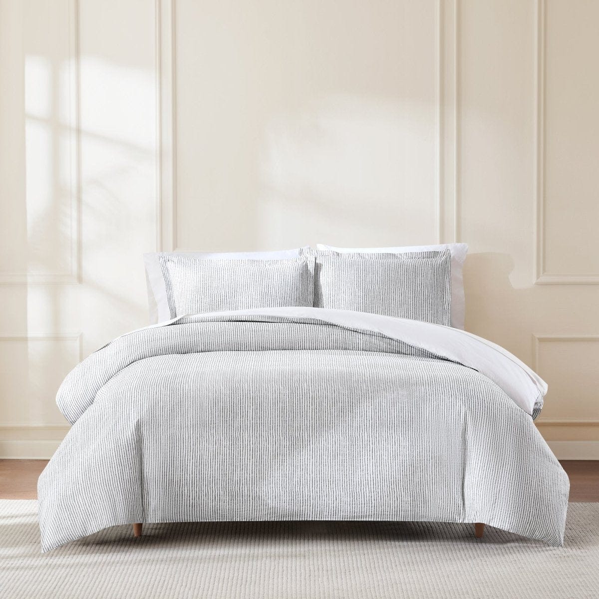 Lima Stripe Cotton Duvet Cover Set - Image 8
