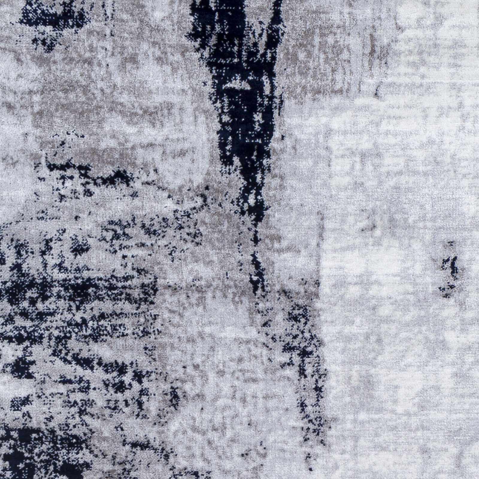Limao Abstract Denim Area Rug - Image 3