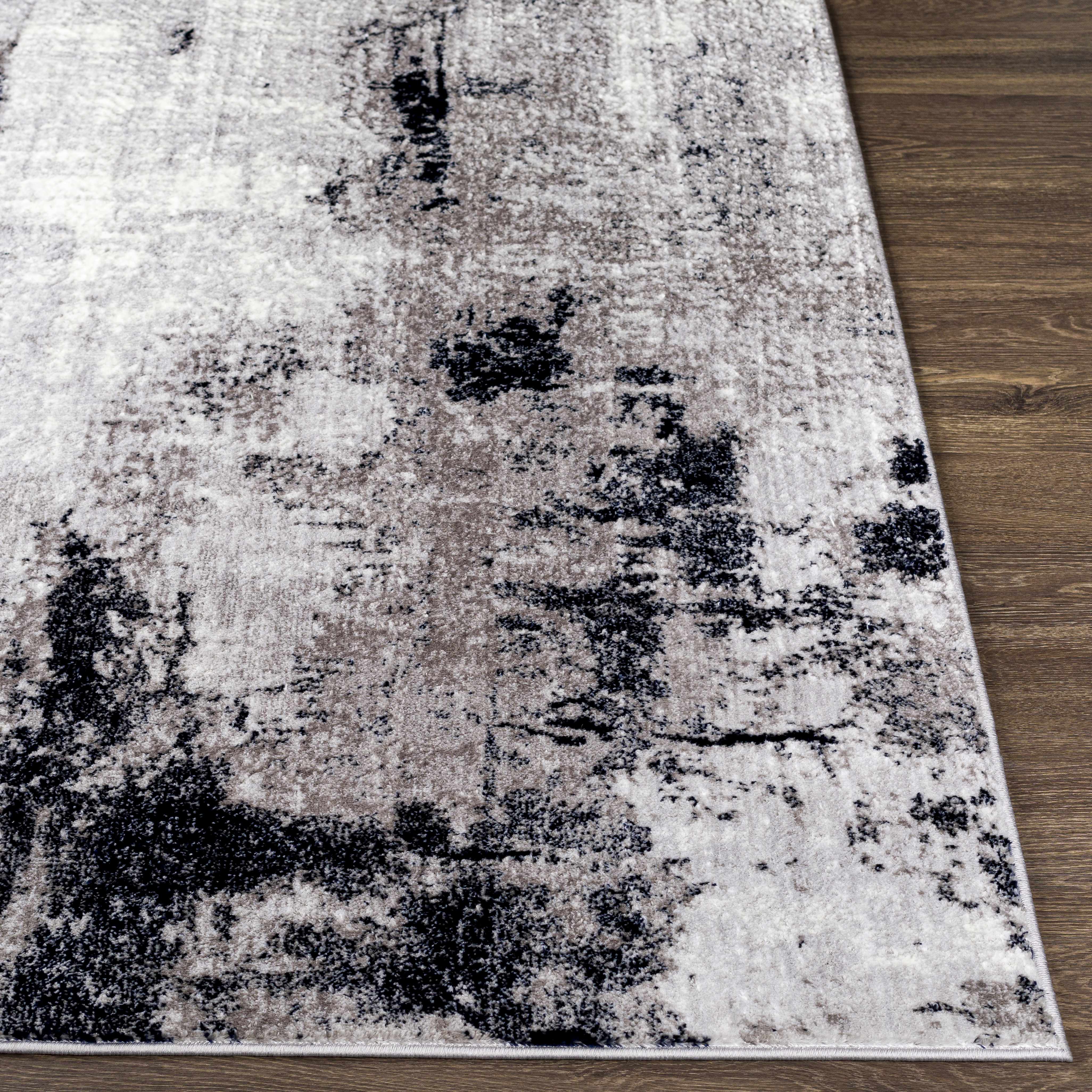 Limao Abstract Denim Area Rug - Image 7