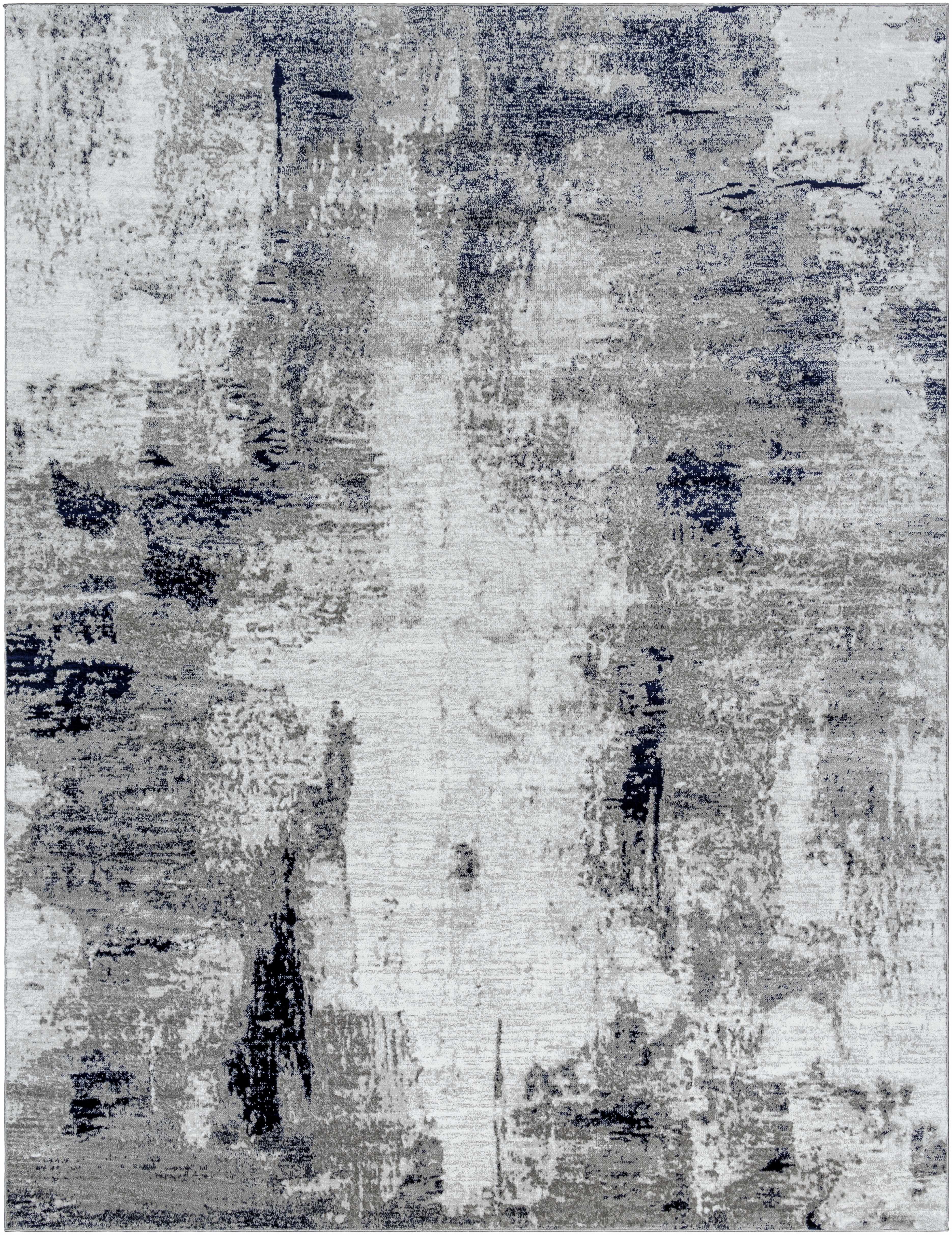 Limao Abstract Denim Area Rug - Image 8