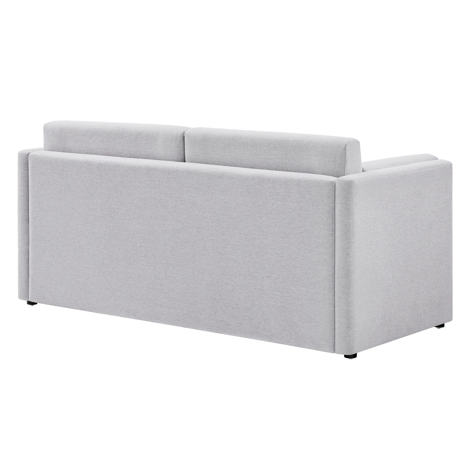Linden Upholstered Heathered Chenille Small Sofa - Image 10