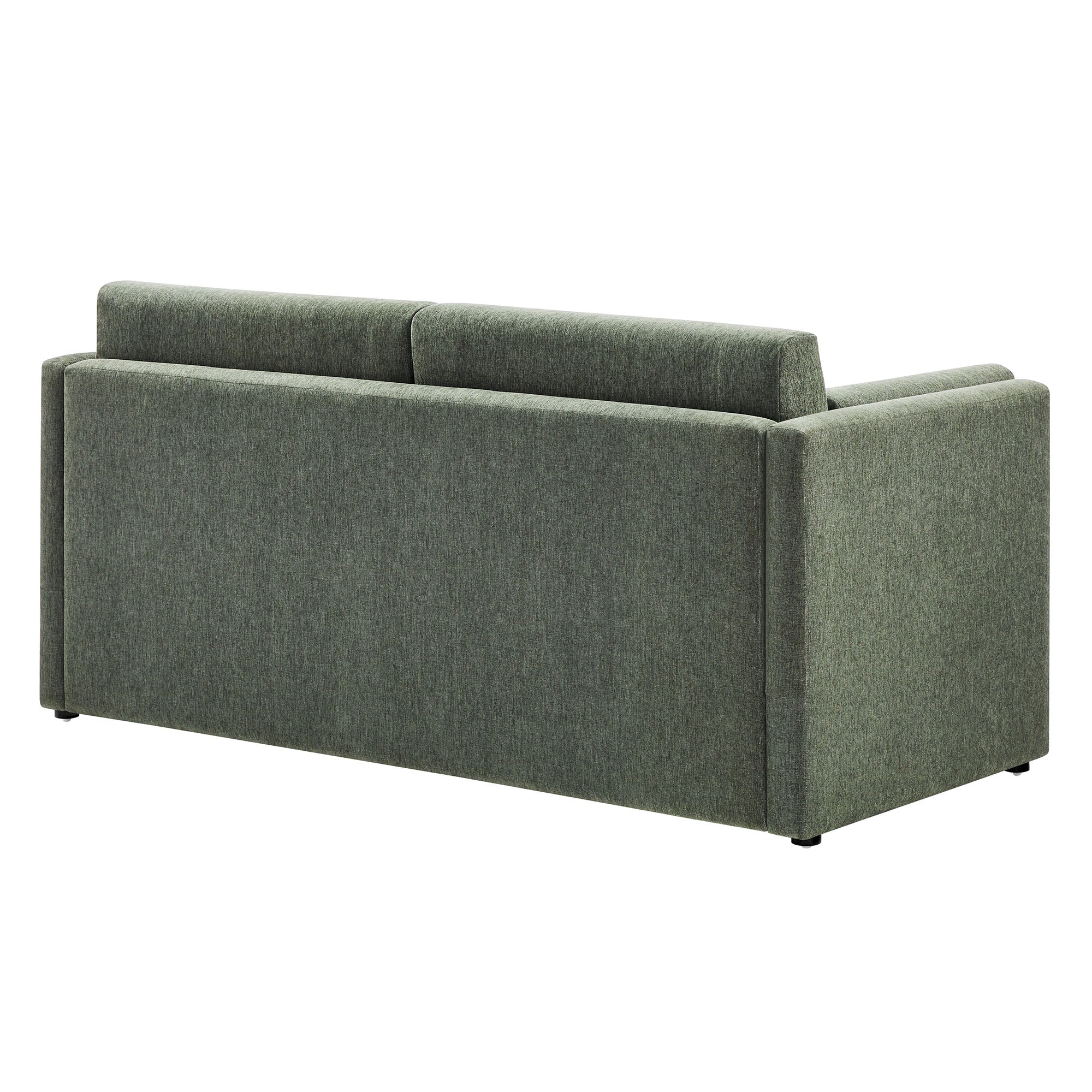 Linden Upholstered Heathered Chenille Small Sofa - Image 5