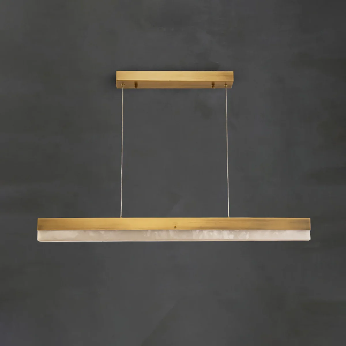Linear Alabaster Pendant Light LED Kitchen Island Bar Fixture - Image 18