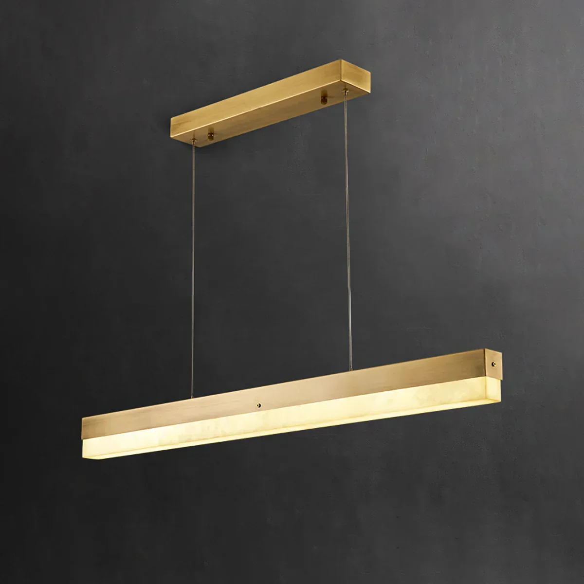 Linear Alabaster Pendant Light LED Kitchen Island Bar Fixture - Image 19