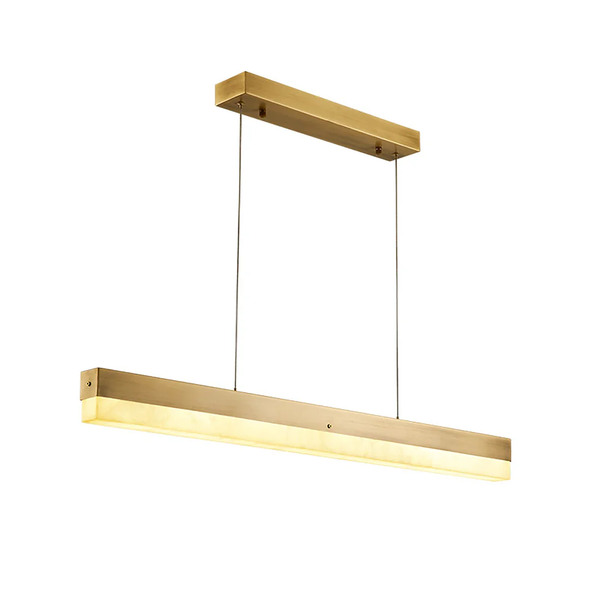 Linear Alabaster Pendant Light LED Kitchen Island Bar Fixture - Image 2