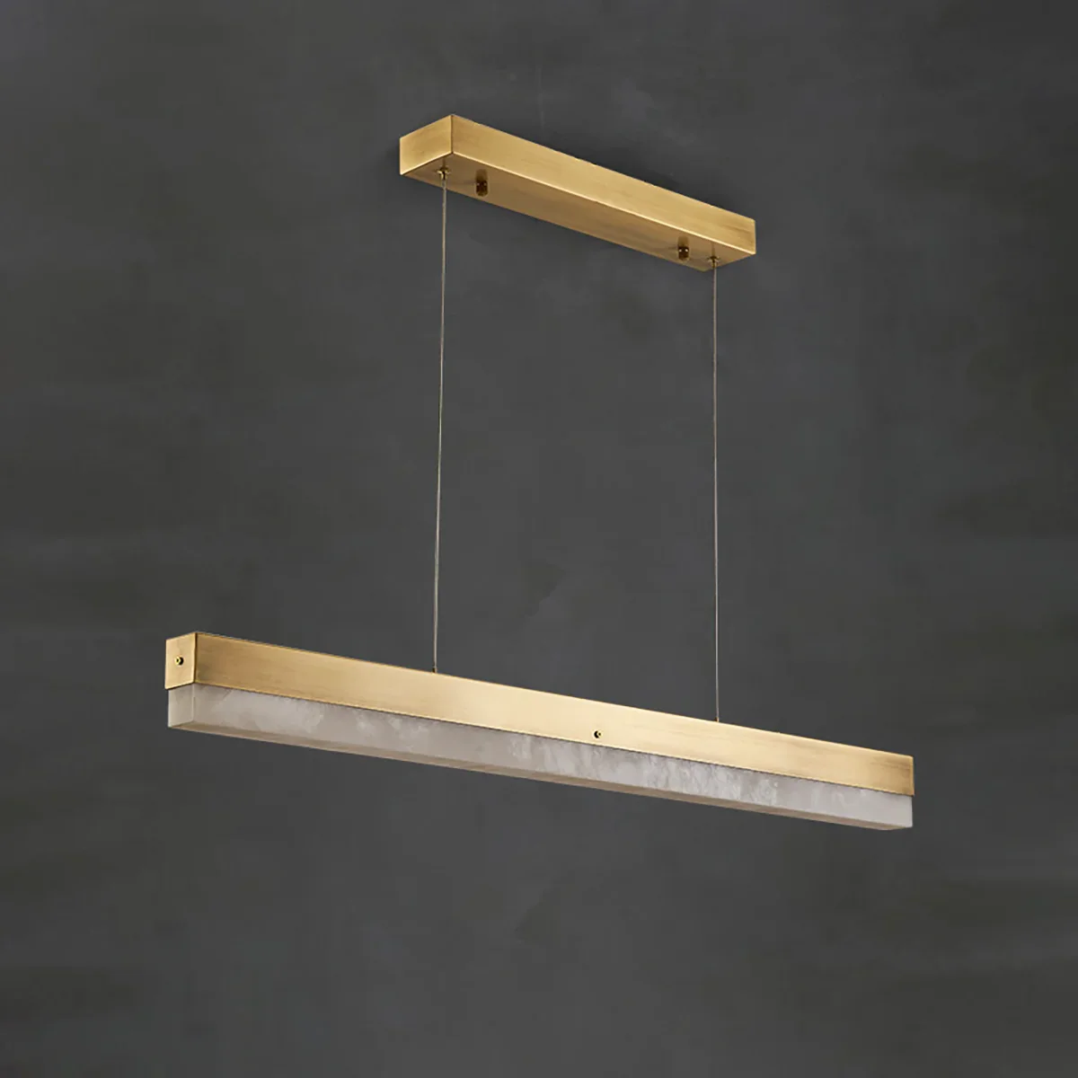 Linear Alabaster Pendant Light LED Kitchen Island Bar Fixture - Image 20