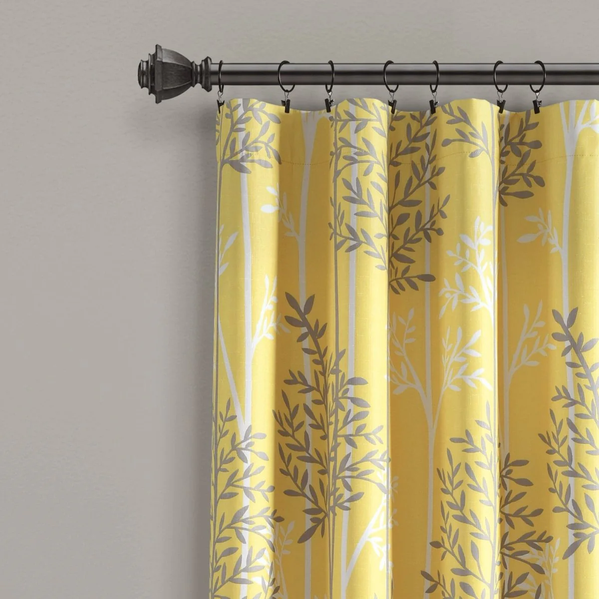 Linear Tree Insulated Rod Pocket Blackout Curtain Panel Set - Image 11