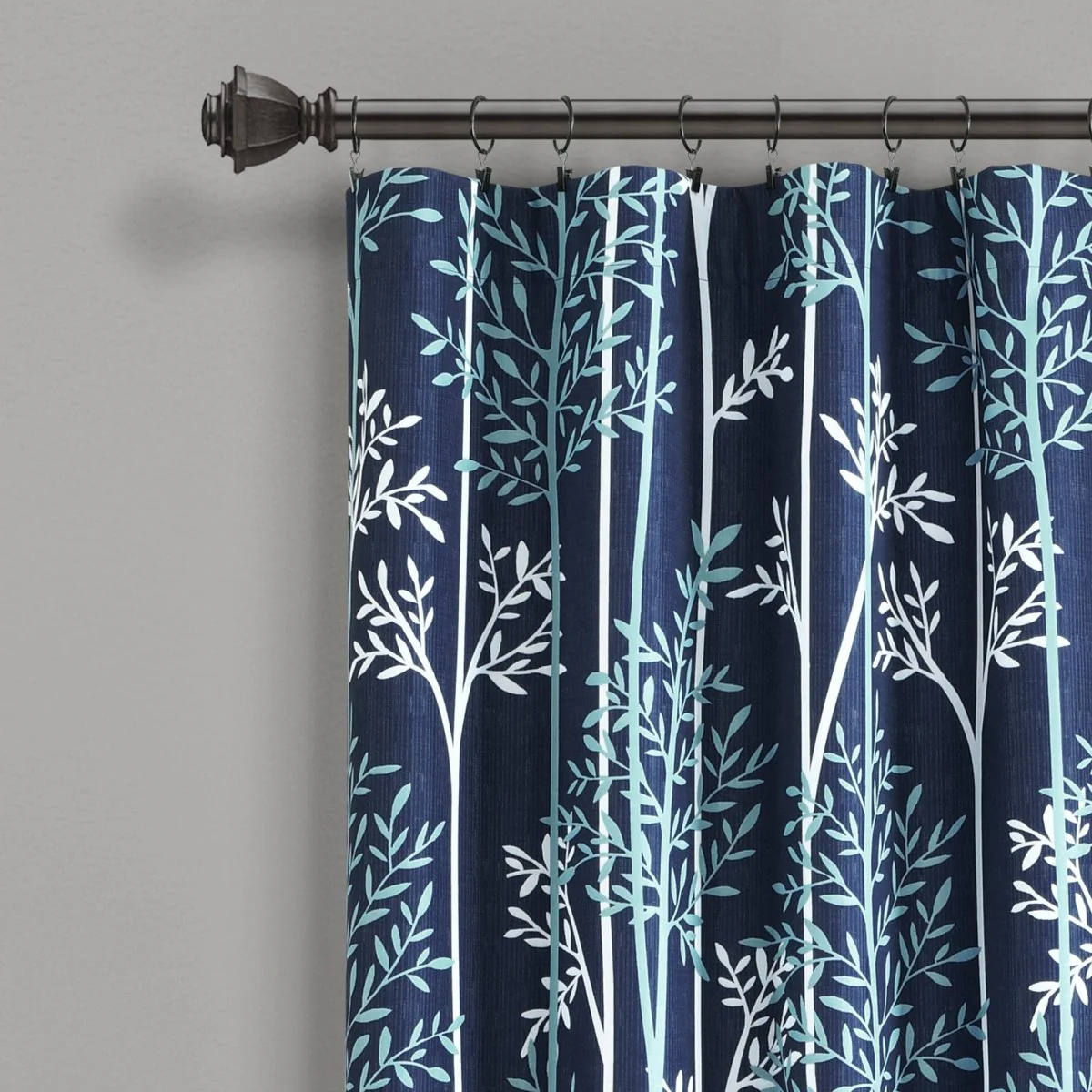 Linear Tree Insulated Rod Pocket Blackout Curtain Panel Set - Image 7
