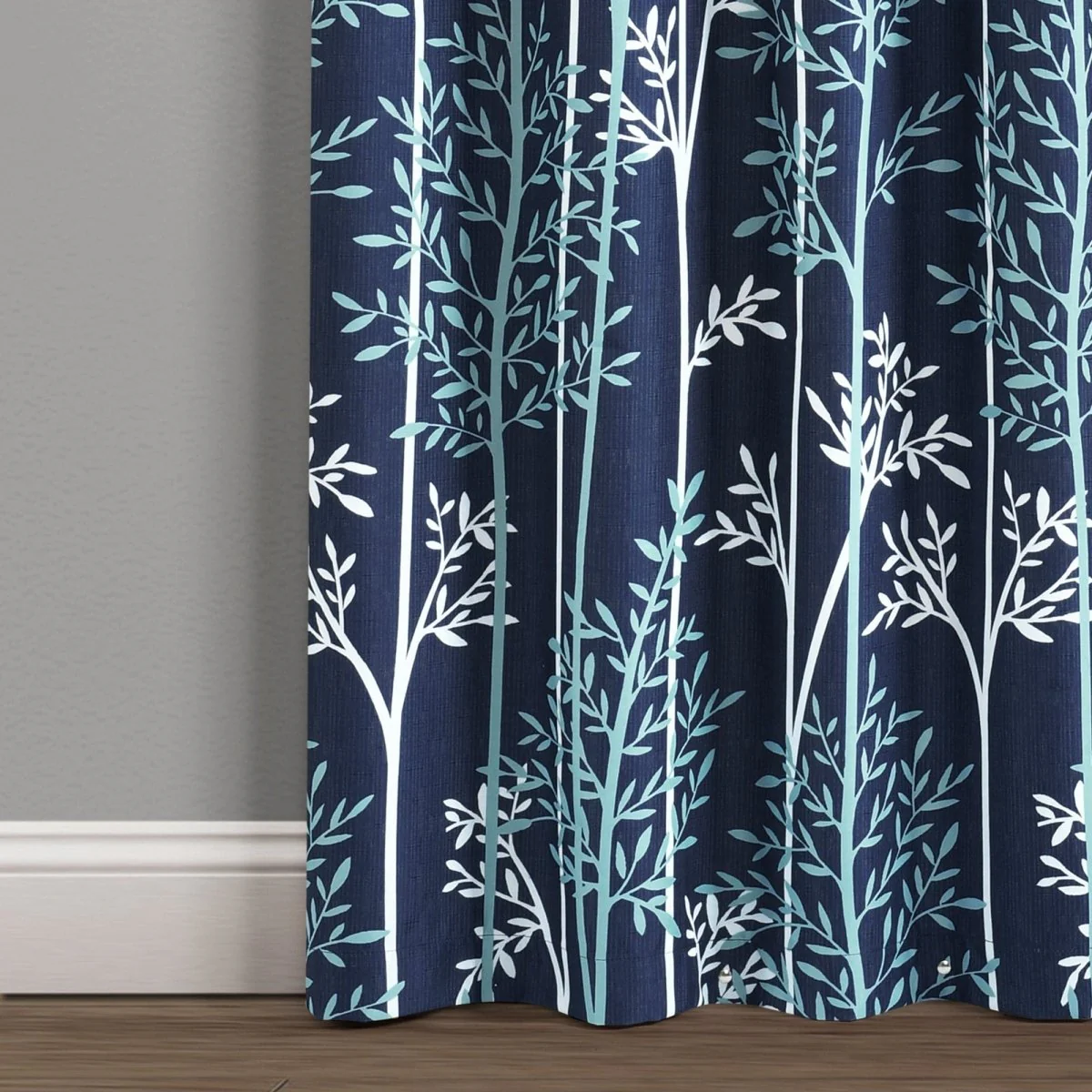 Linear Tree Insulated Rod Pocket Blackout Curtain Panel Set - Image 8