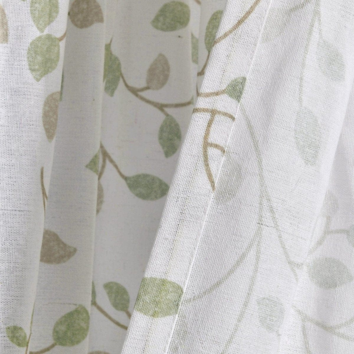 Linen Button Botanical Garden Window Curtain Panel - Image 11