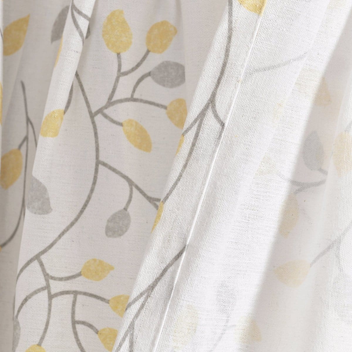Linen Button Botanical Garden Window Curtain Panel - Image 15