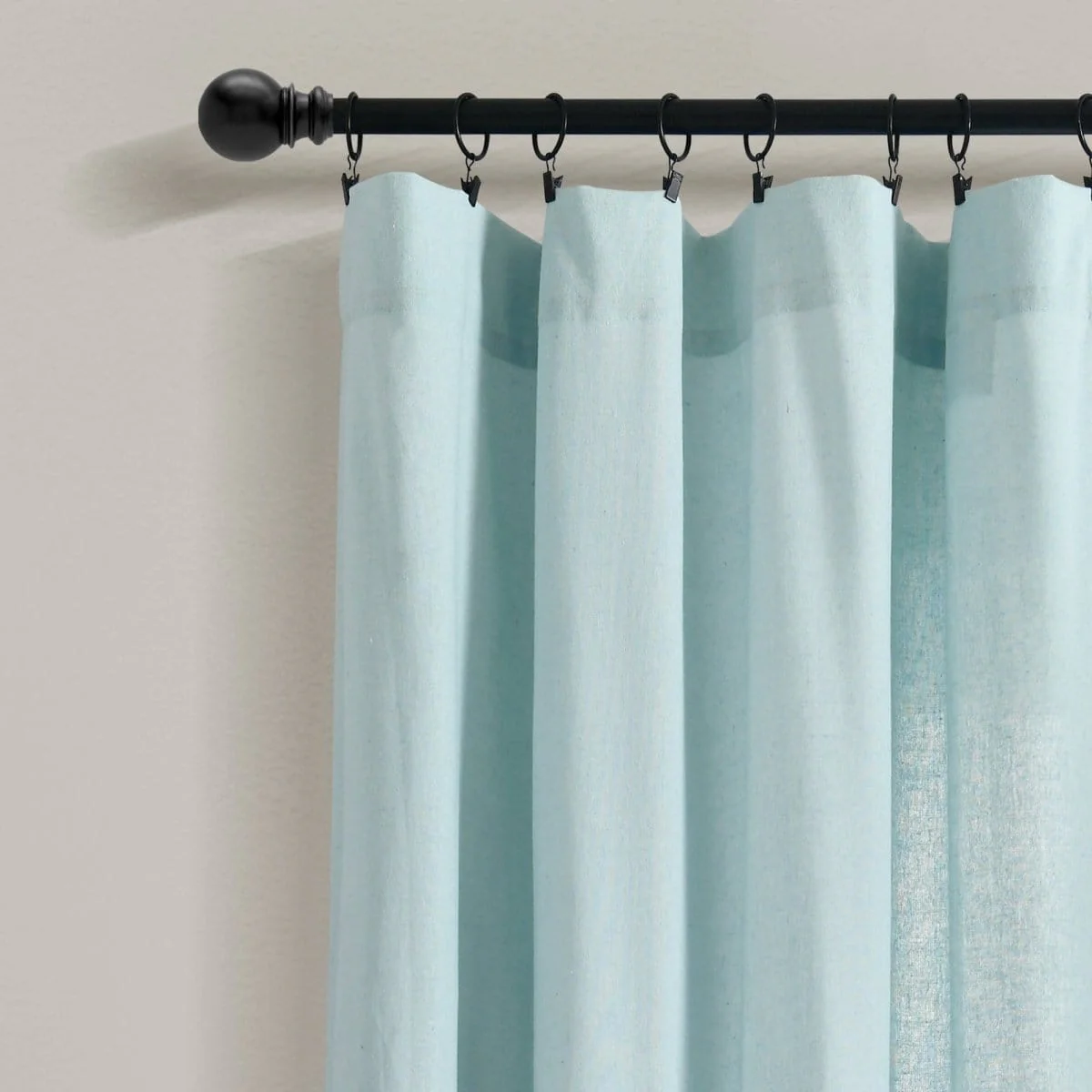 Linen Button Botanical Garden Window Curtain Panel - Image 4